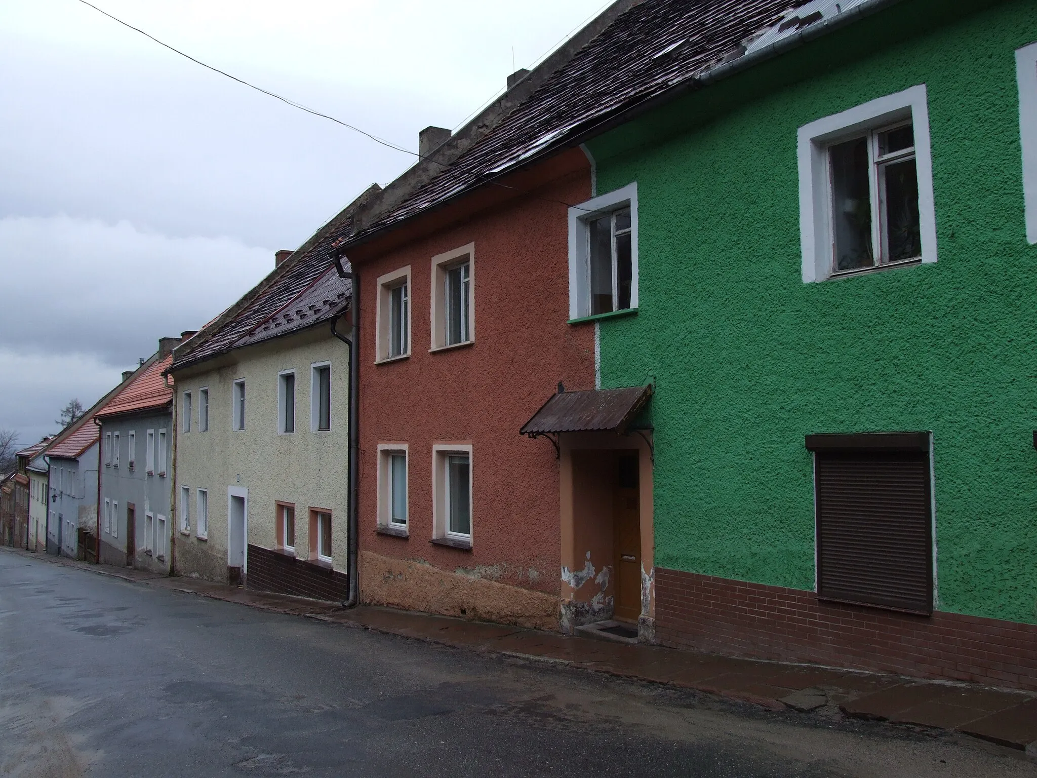 Photo showing: Old houses in Silberberg (Srebrna Góra), Sudetes