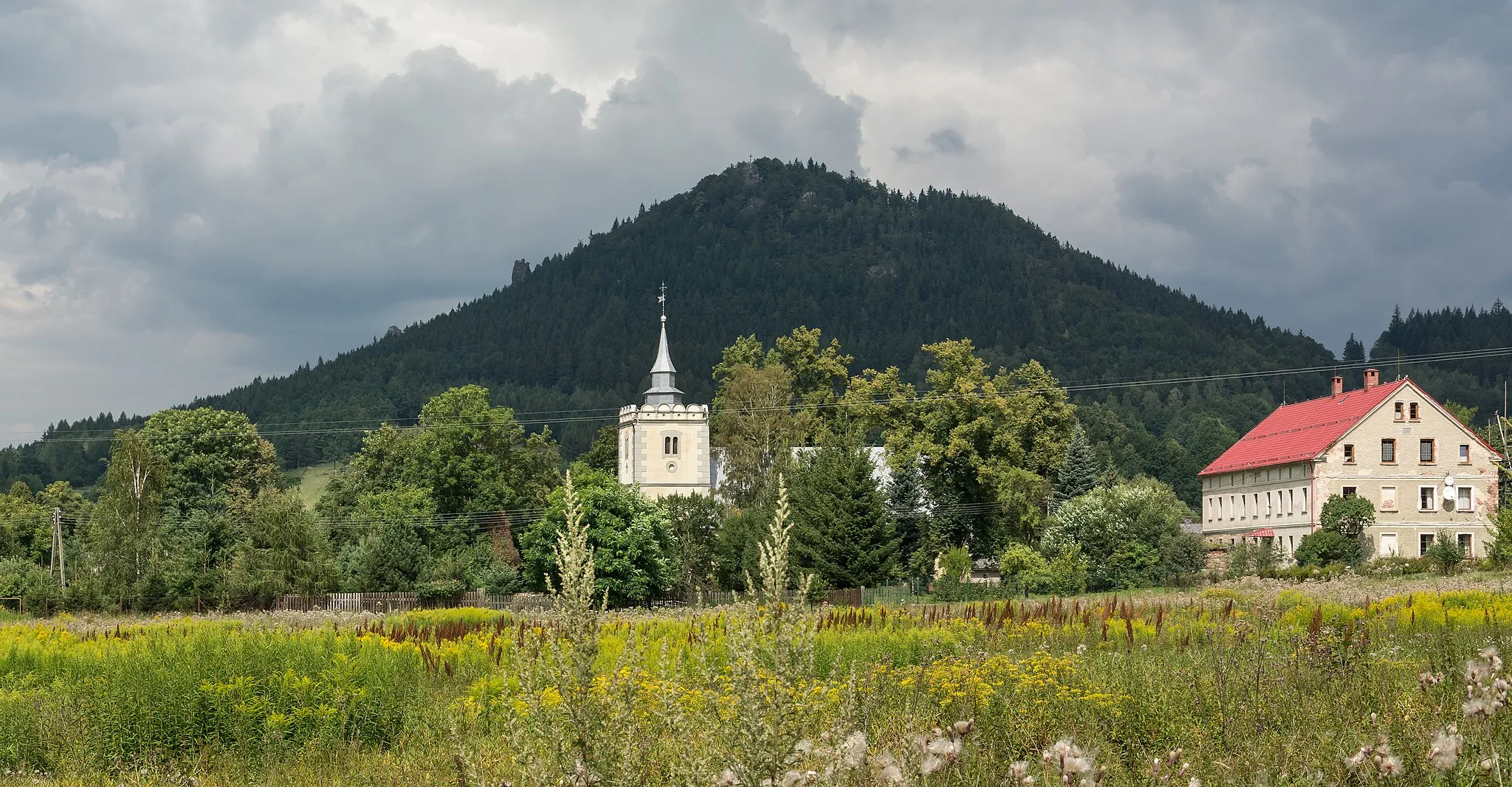 Photo showing: Krzyżna Góra, Sokole Mountains, Sudetes