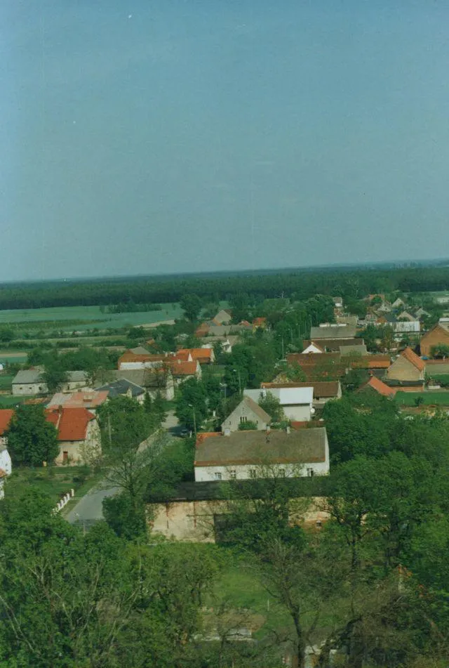 Photo showing: Wojnowice - widok z wieży kościelnej