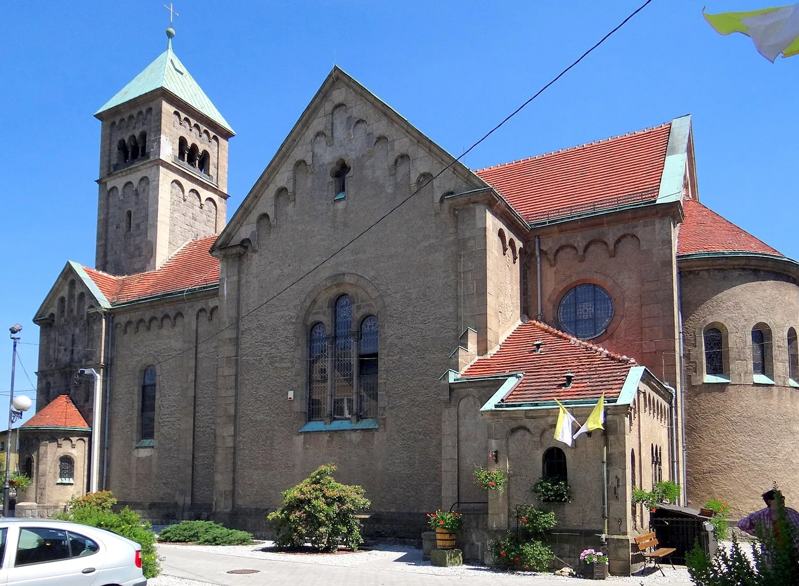 Photo showing: Piechowice - Neoromański kościół św. Antoniego Padewskiego