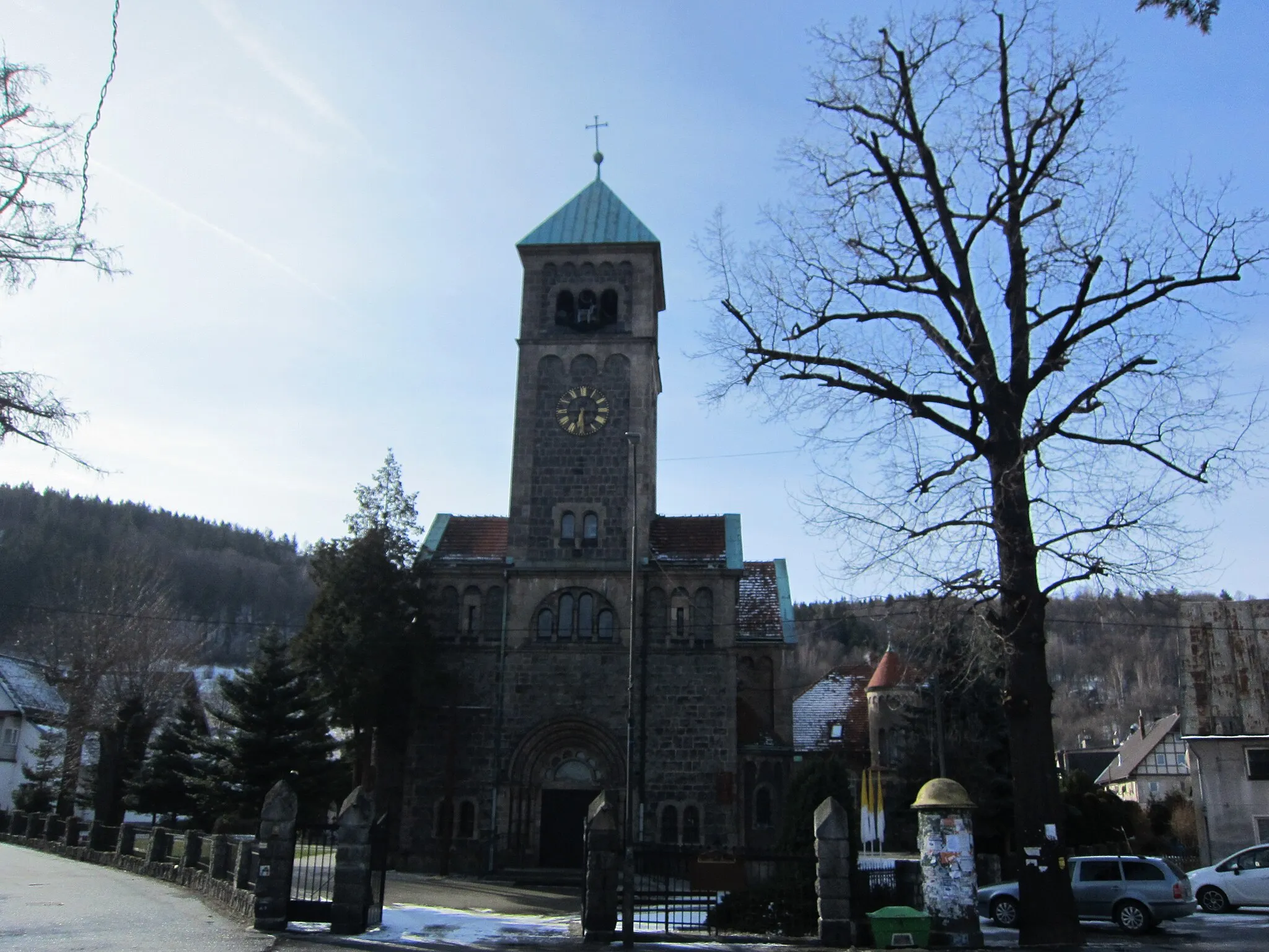 Photo showing: Polski: Neo-Romanesque church Saint Anthony in Piechowice.