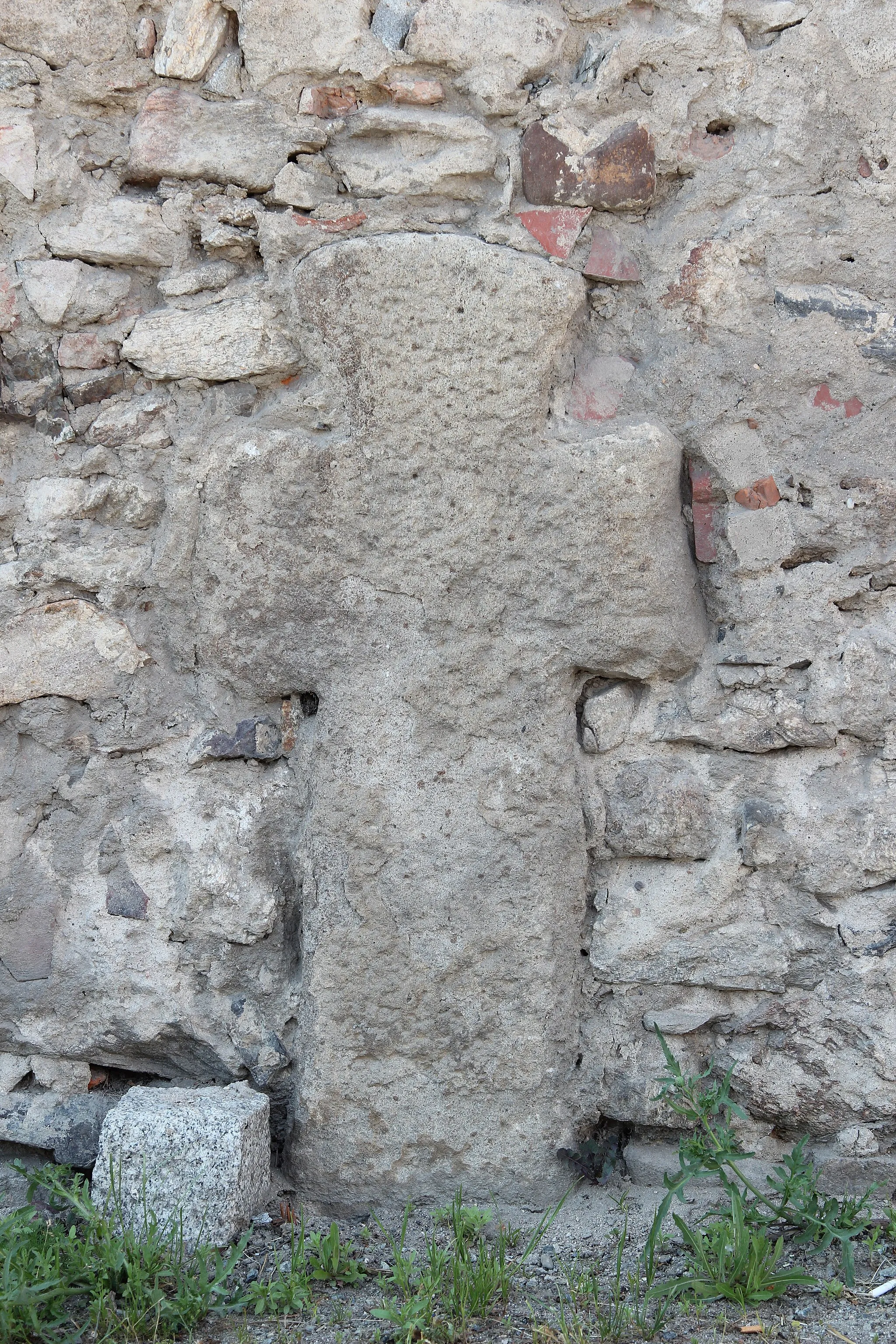 Photo showing: Stone cross in Budzów.