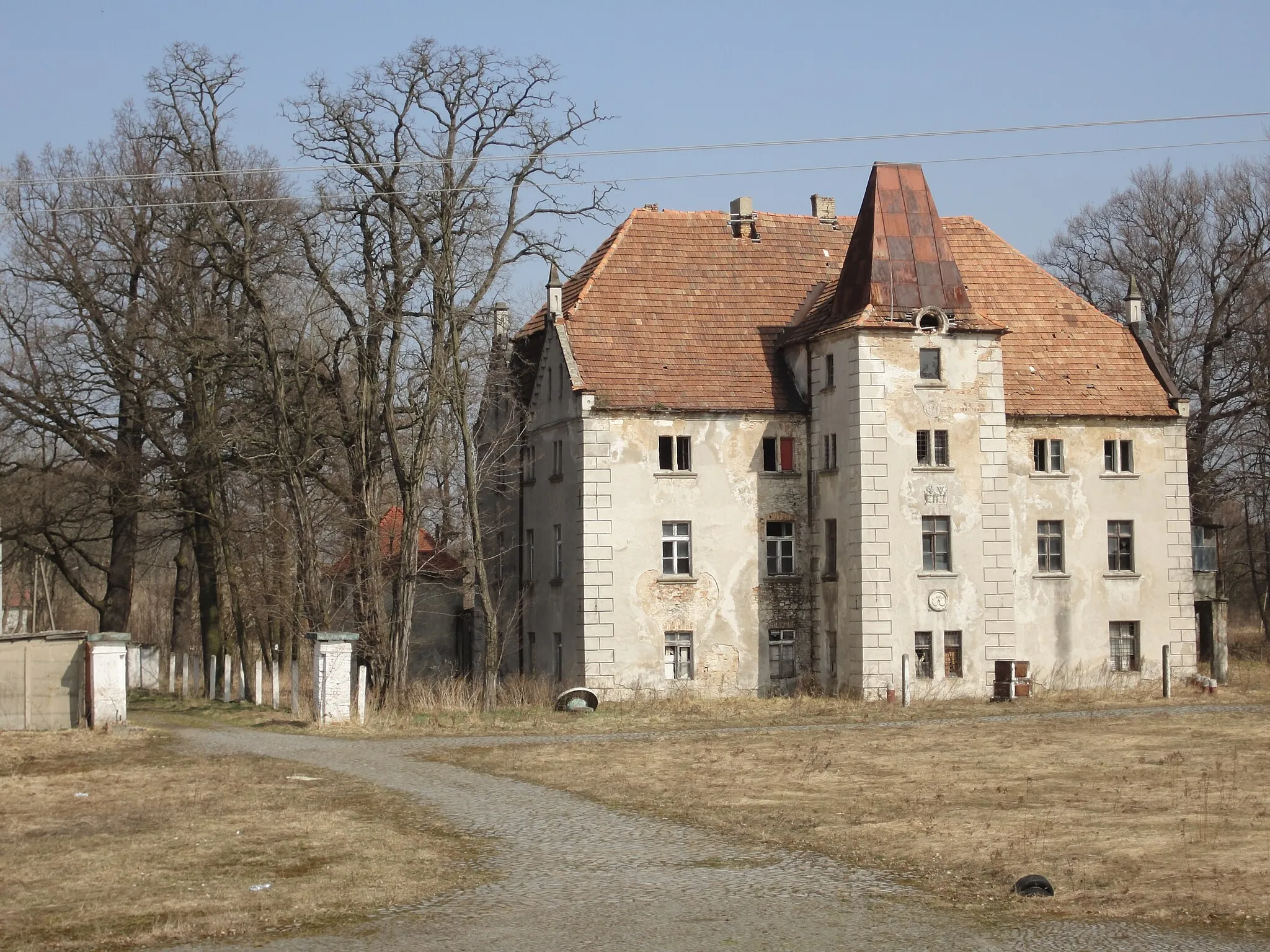 Photo showing: Żarki Średnie - pałac.