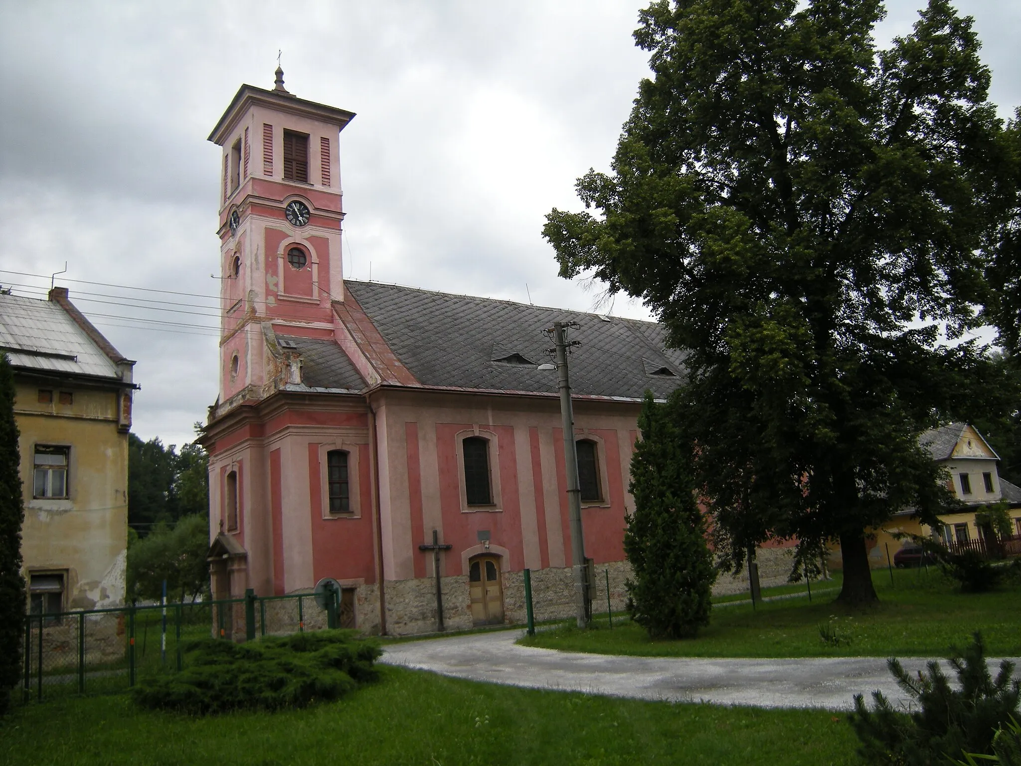 Photo showing: Katolicki kościół pw. św. Joachima z 1787 roku w Kobylá nad Vidnavkou