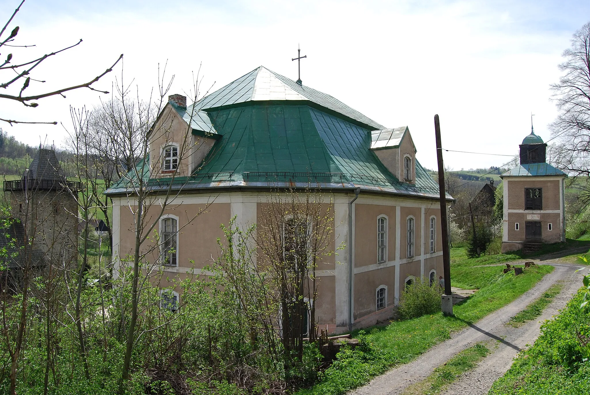 Photo showing: kościół ewangelicki, ob. rzym.-kat. fil. p.w. św. Józefa, 1746 r.,
Podgórki, pow. złotoryjski