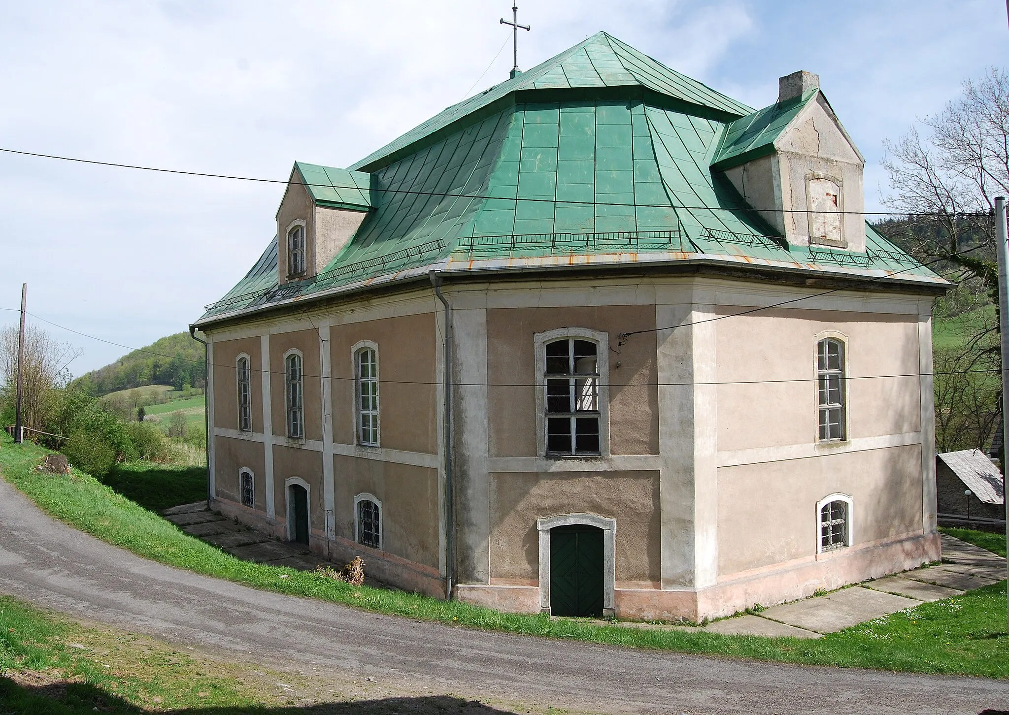 Photo showing: kościół ewangelicki, ob. rzym.-kat. fil. p.w. św. Józefa, 1746 r.,
Podgórki, pow. złotoryjski
