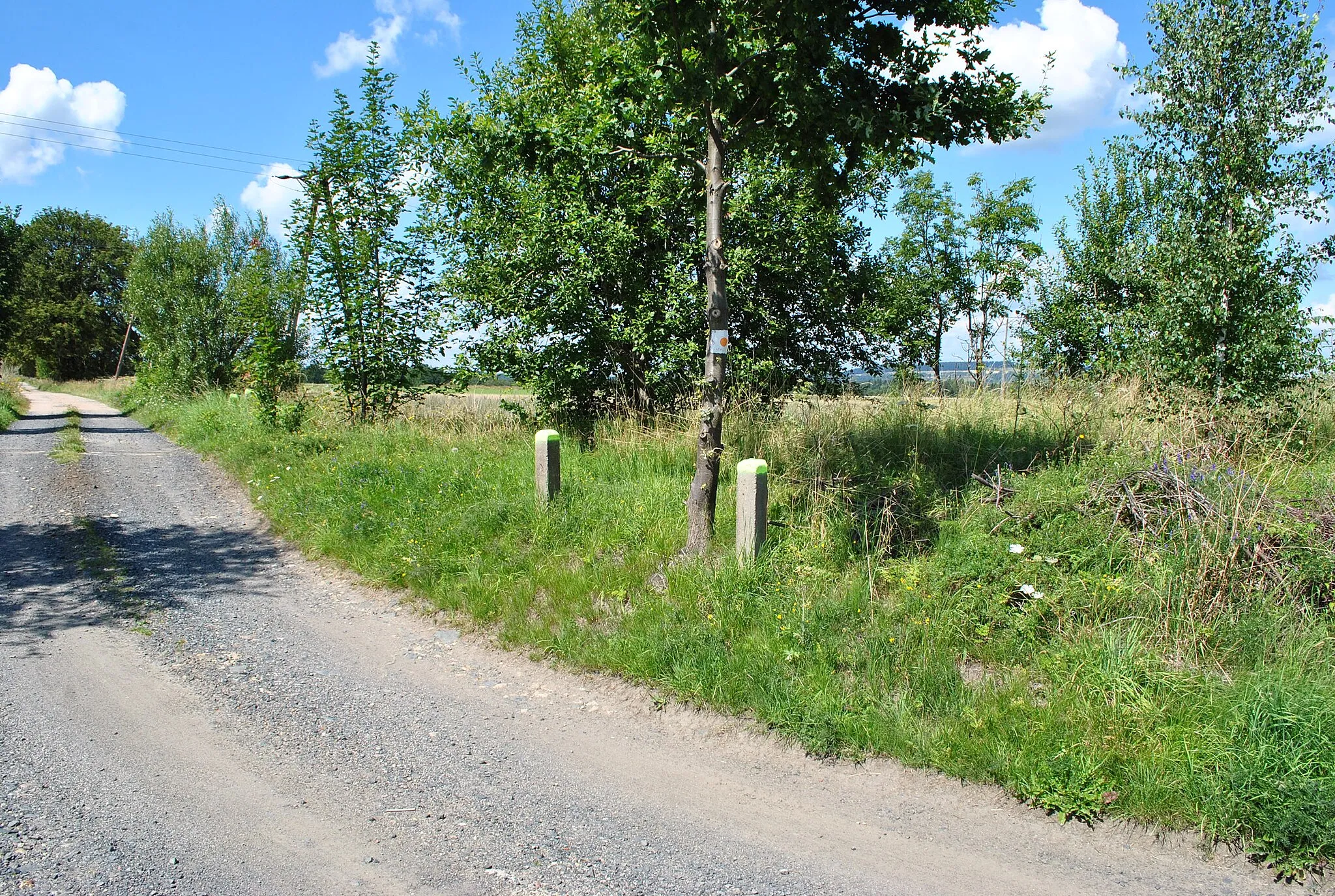 Photo showing: Miejsce, gdzie znajdował się przystanek Mroczkowice. Widok od strony wschodniej.