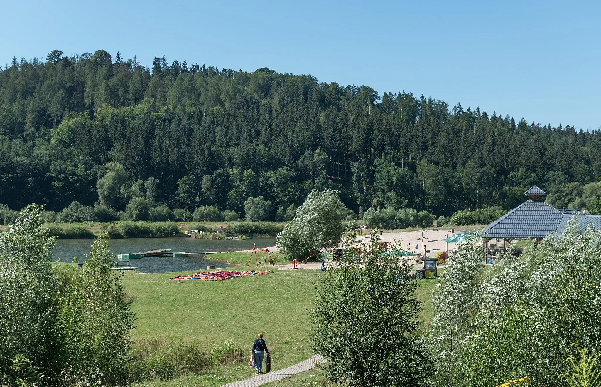 Photo showing: Pond in Gorzuchów