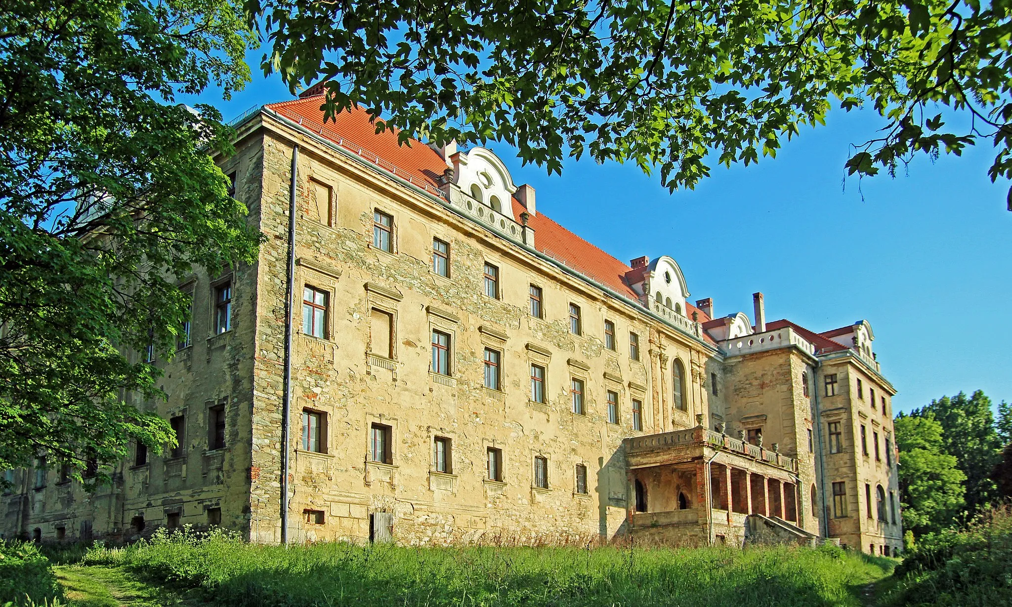 Photo showing: Pyszczyn - pałac (zabytek nr rejestr. A/4501/653/Wł z dn. 25.05.1977)