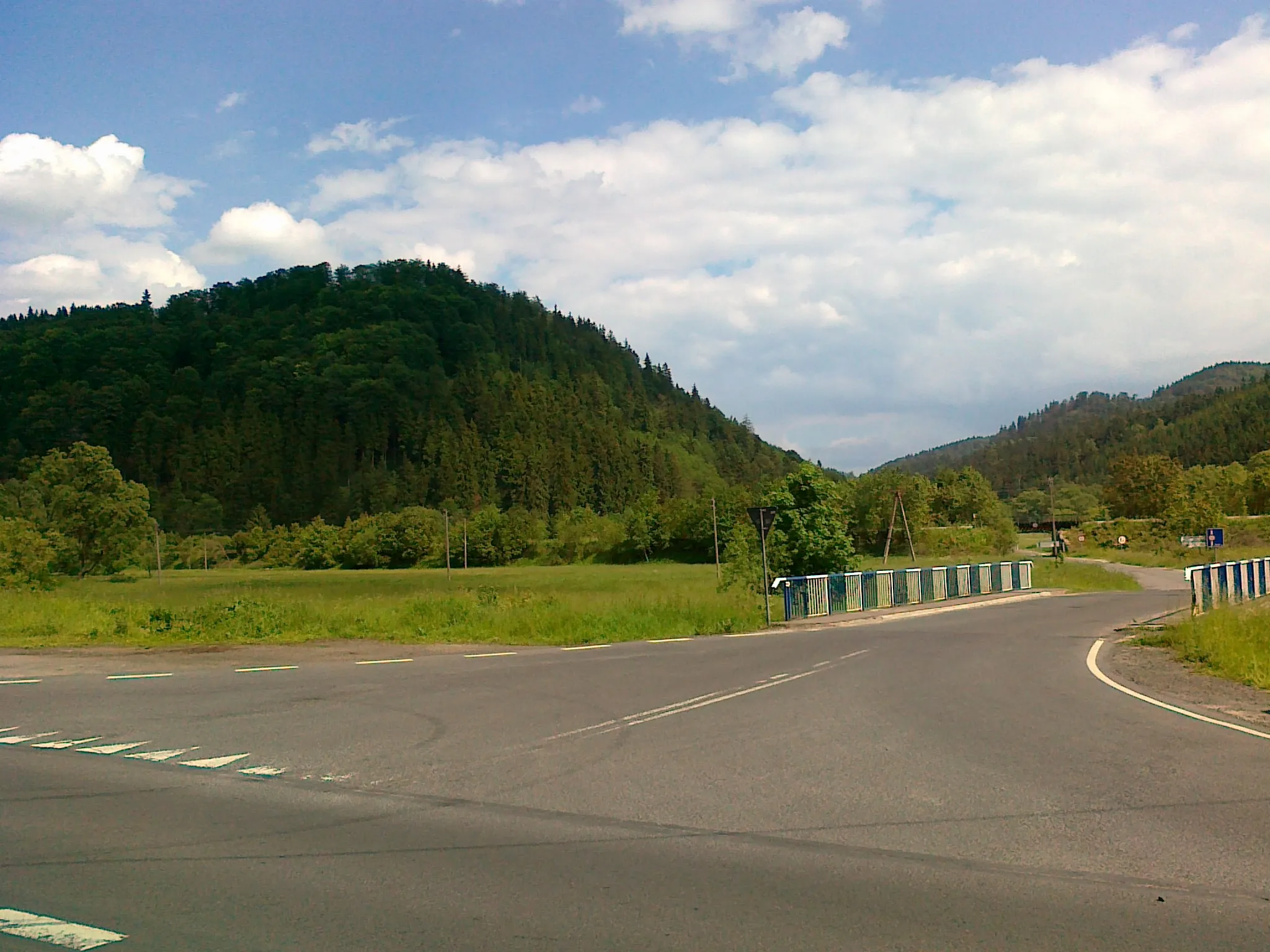 Photo showing: Ługowina, widok na Stromą