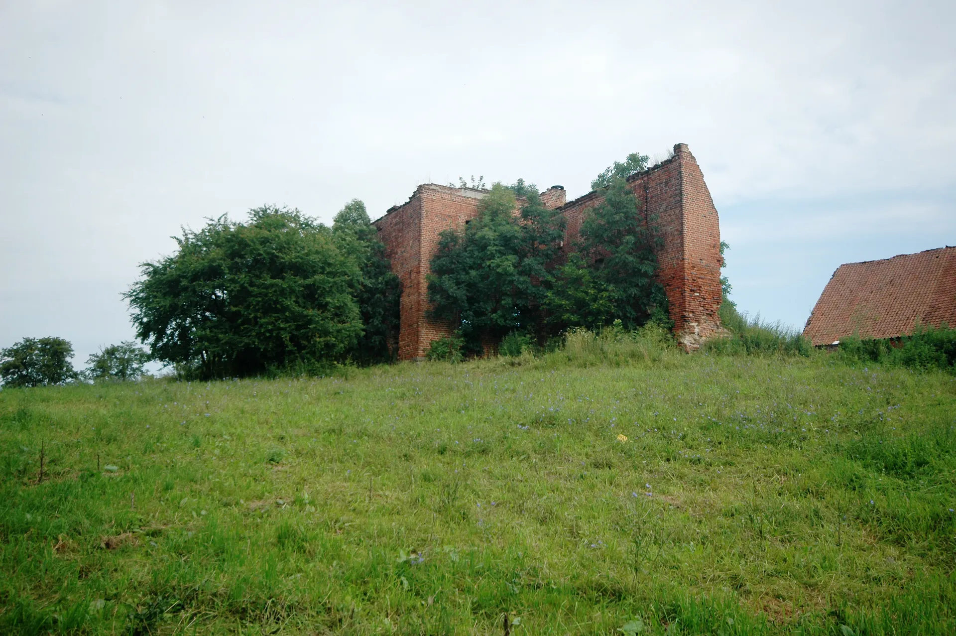 Photo showing: Boguszewo - dwór obronny (ruina), 1602, XIX w.