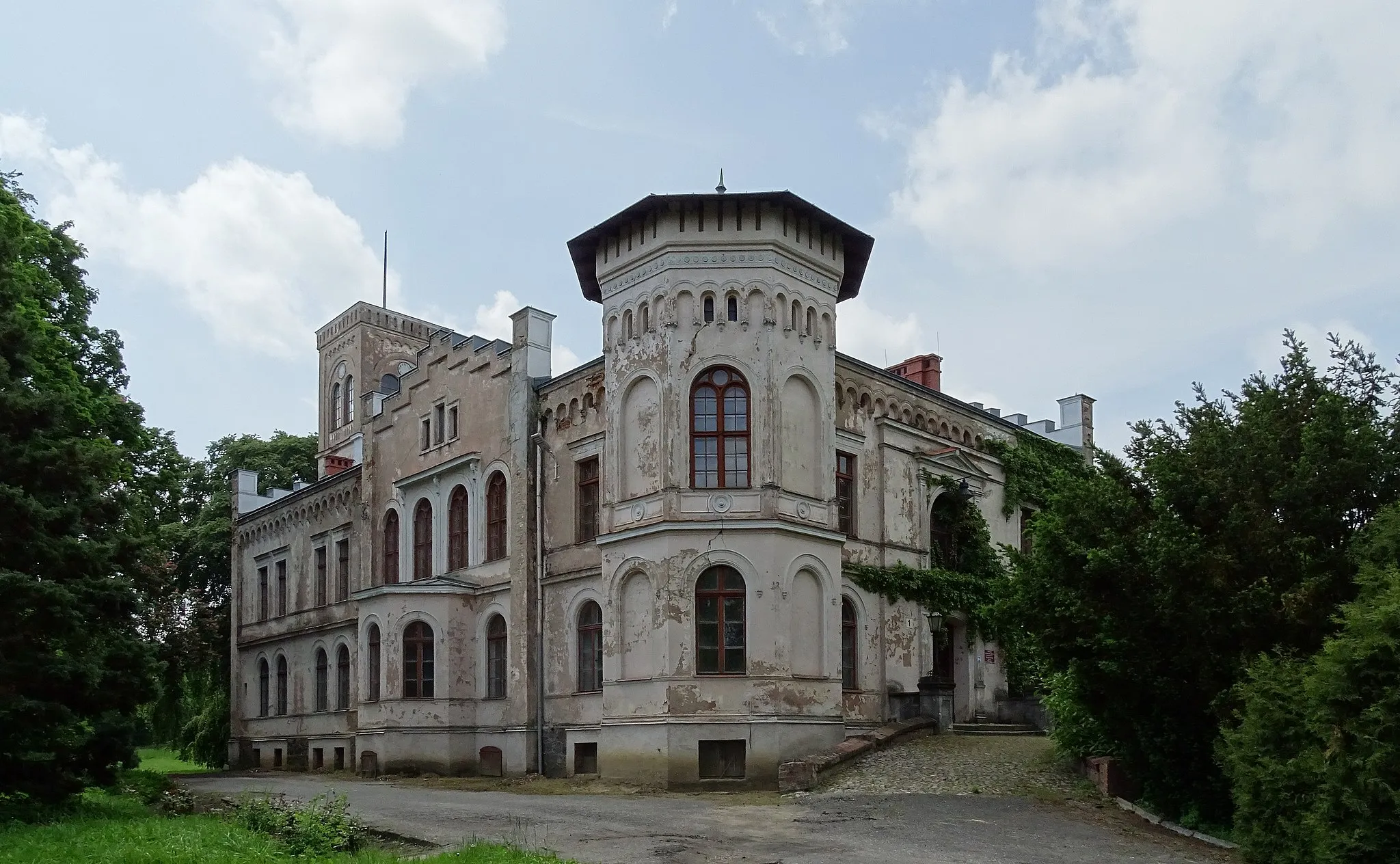 Photo showing: Mełno, Grudziądz county, Poland. Palace from 1855.