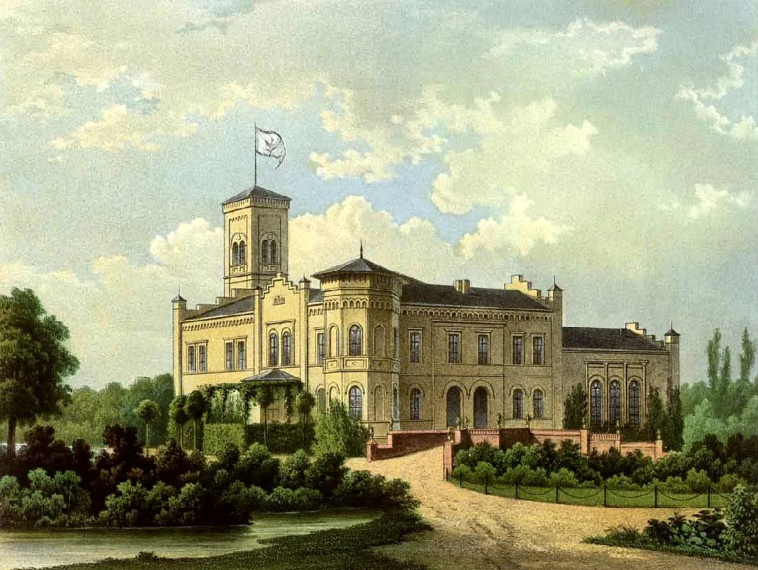 Photo showing: Schloss Melno, Kreis Graudenz, Provinz Preußen Lithografie aus dem 19. Jahrhundert