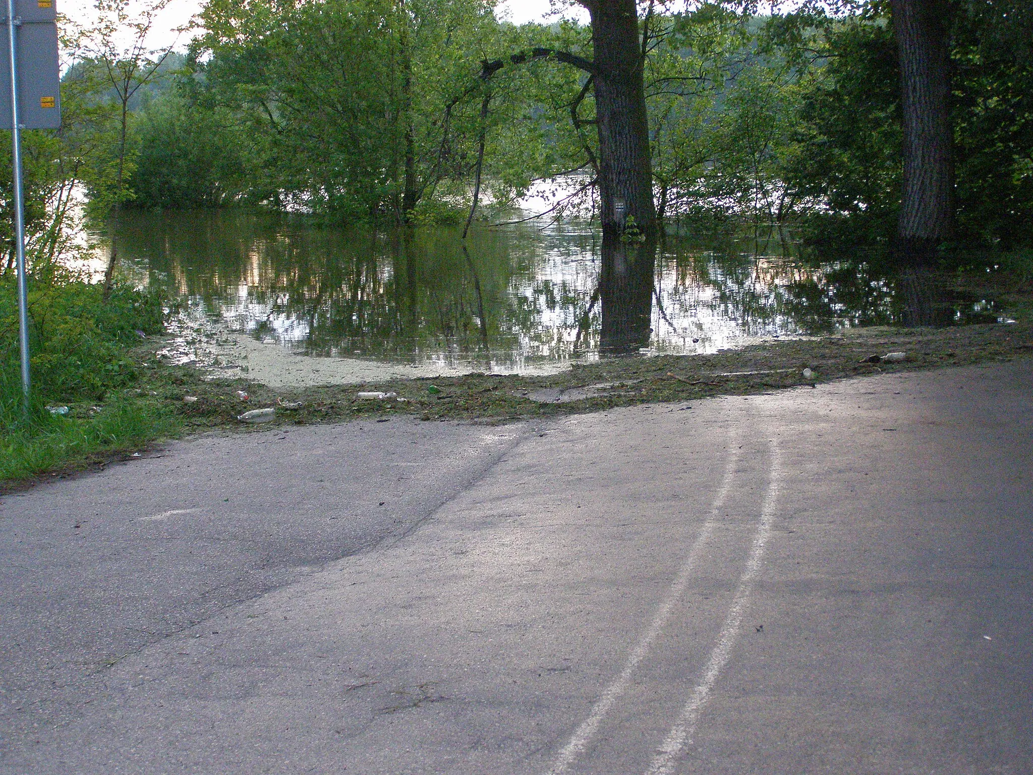 Photo showing: Strzyżawa w maju 2010 - poziom wód Wisły ok. 1 km od jej koryta