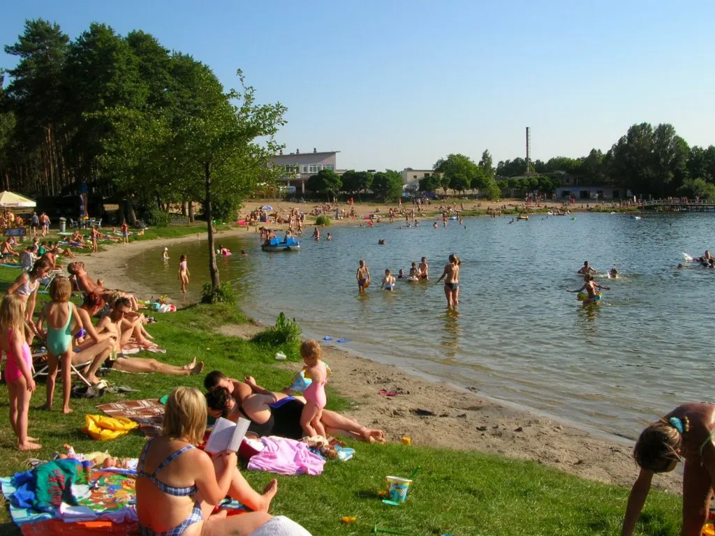 Photo showing: Jezioro Jezuickie k. Bydgoszczy, plaża w Pieckach