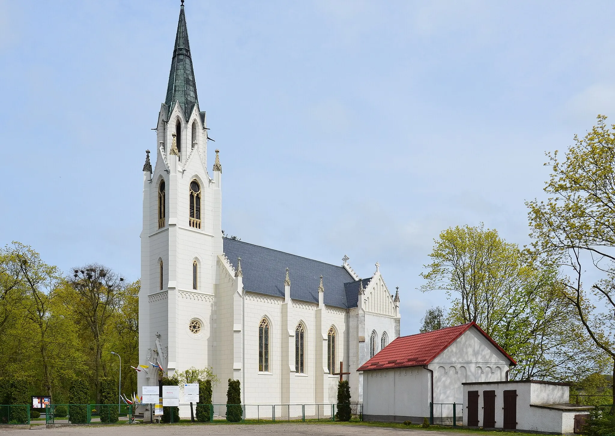 Photo showing: Jabłonowo-Zamek, kościół św. Wojciecha, 1860-1864