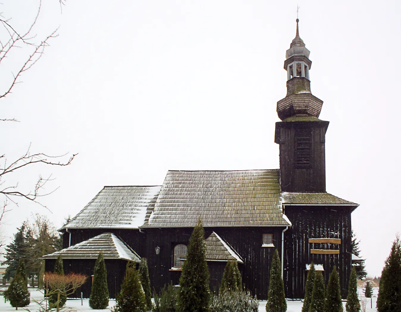 Photo showing: Sokoliki, parish church of St. Stanislaw; Poland gm. Mieleszyn