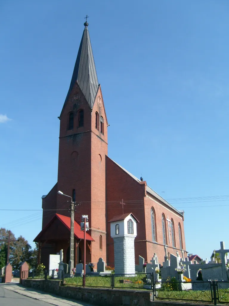 Photo showing: The church in Wudzyn, Poland.