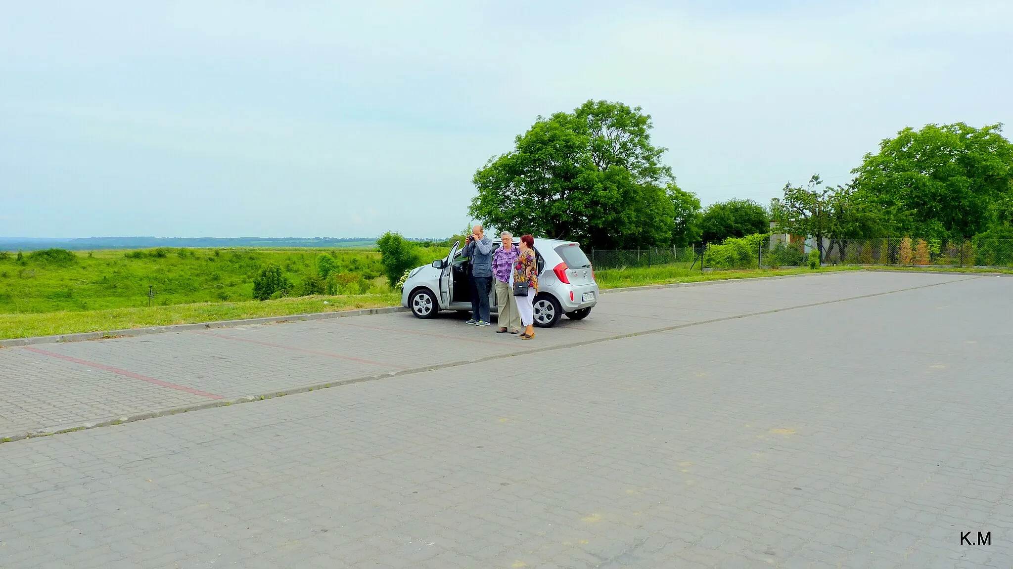 Photo showing: Unisław Pomorski - parking z widokiem na dolinę rzeki Wisły.