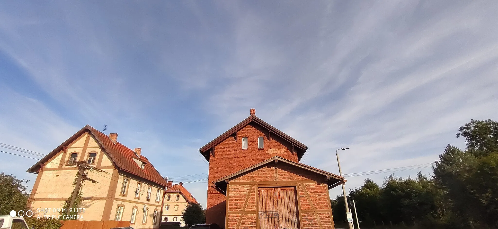 Photo showing: Old railwaystation on Tleń.