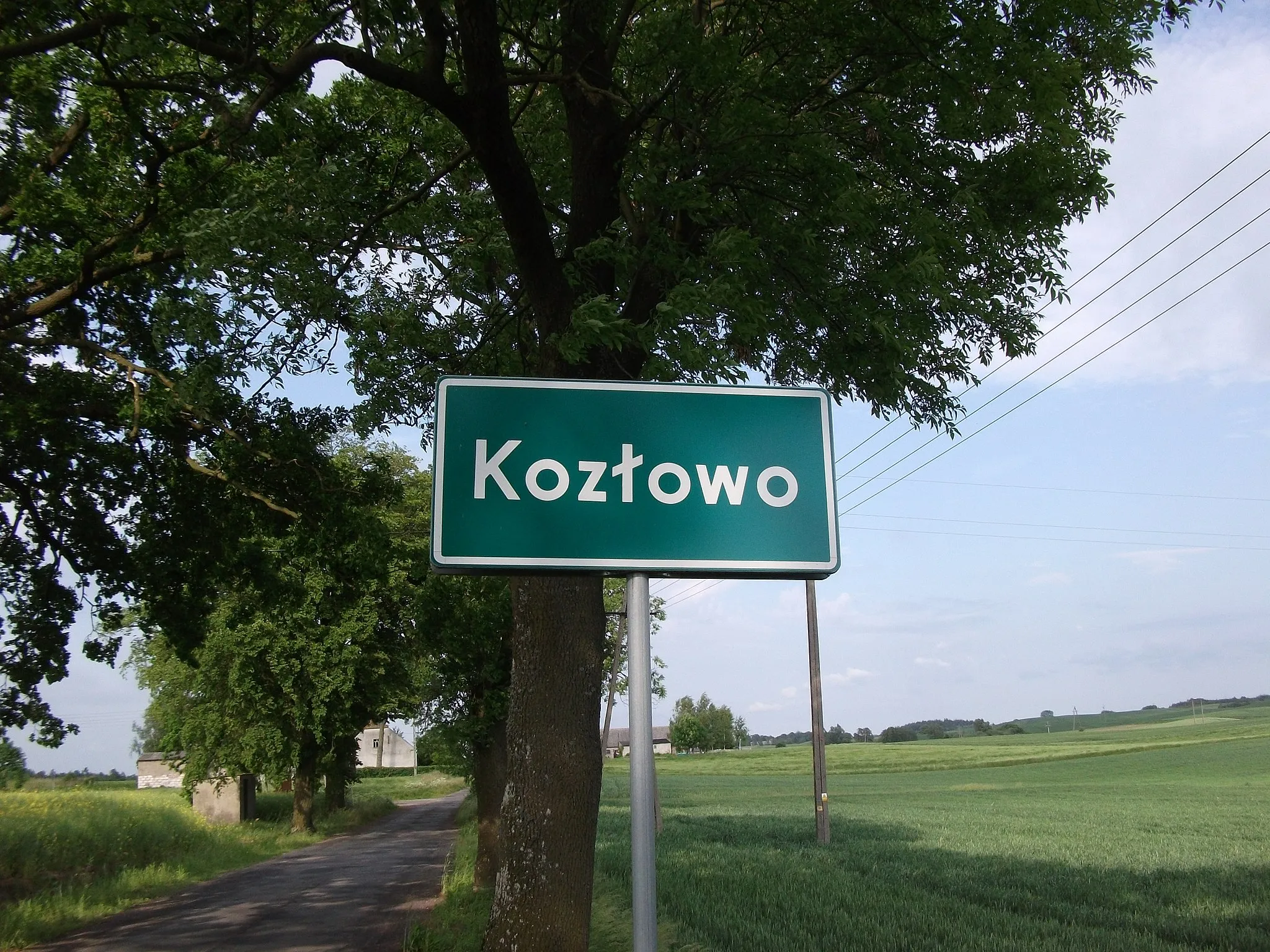 Photo showing: Kozłowo village in Poland