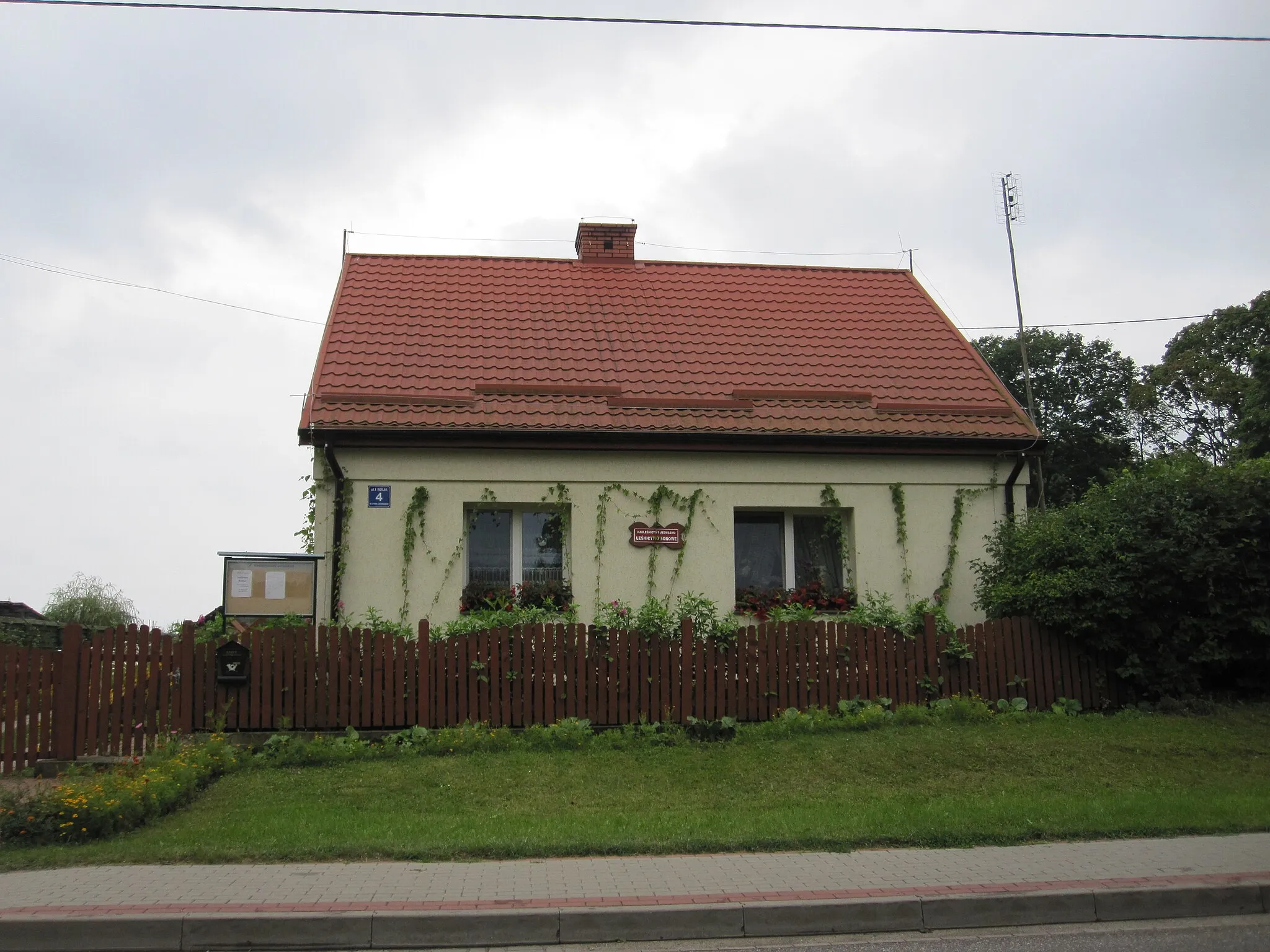 Photo showing: Jedwabno - building No 6 on 1 Maja street, forester's lodge