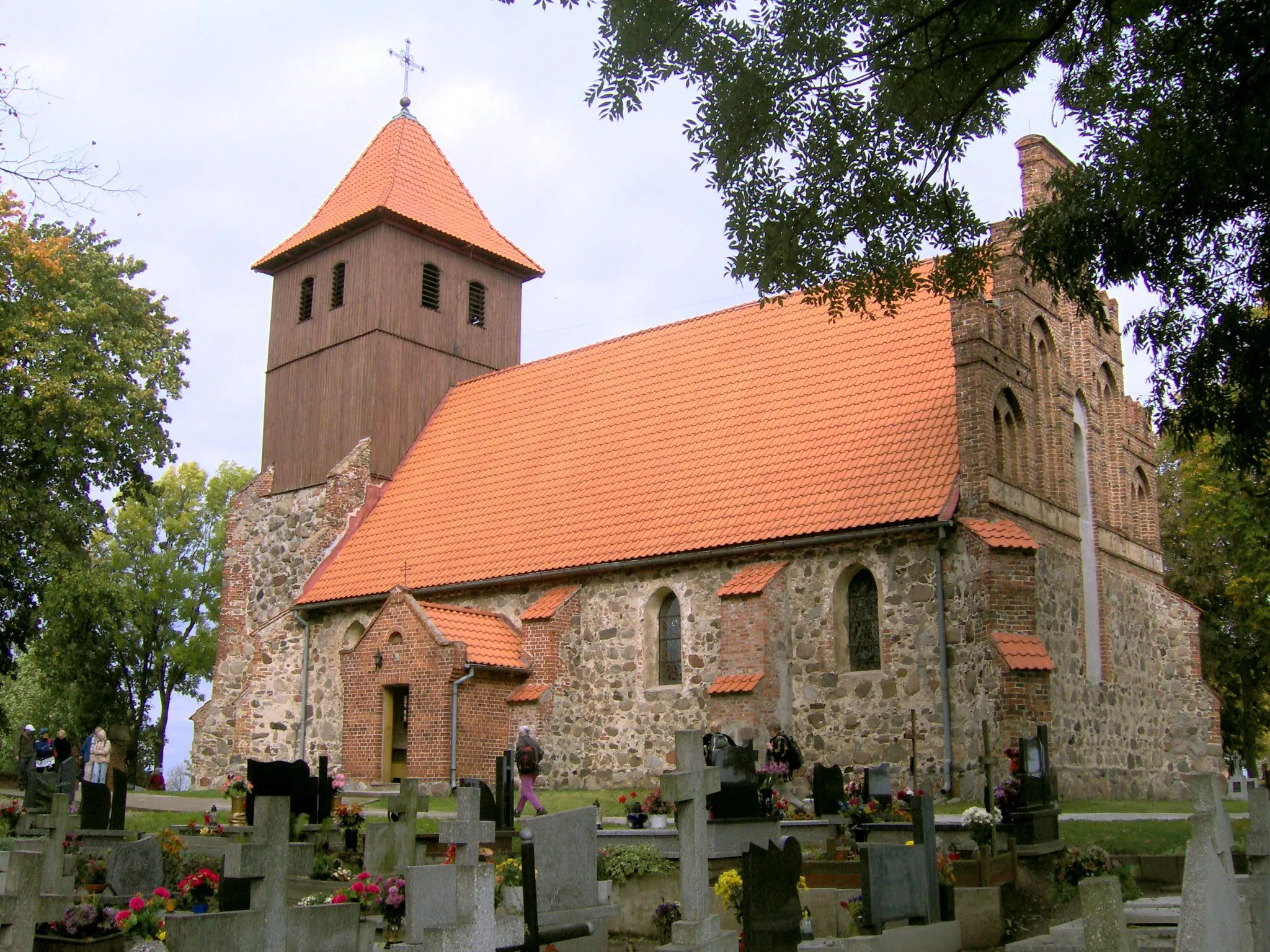 Photo showing: Gothic church in Grzybno XIII/XIV