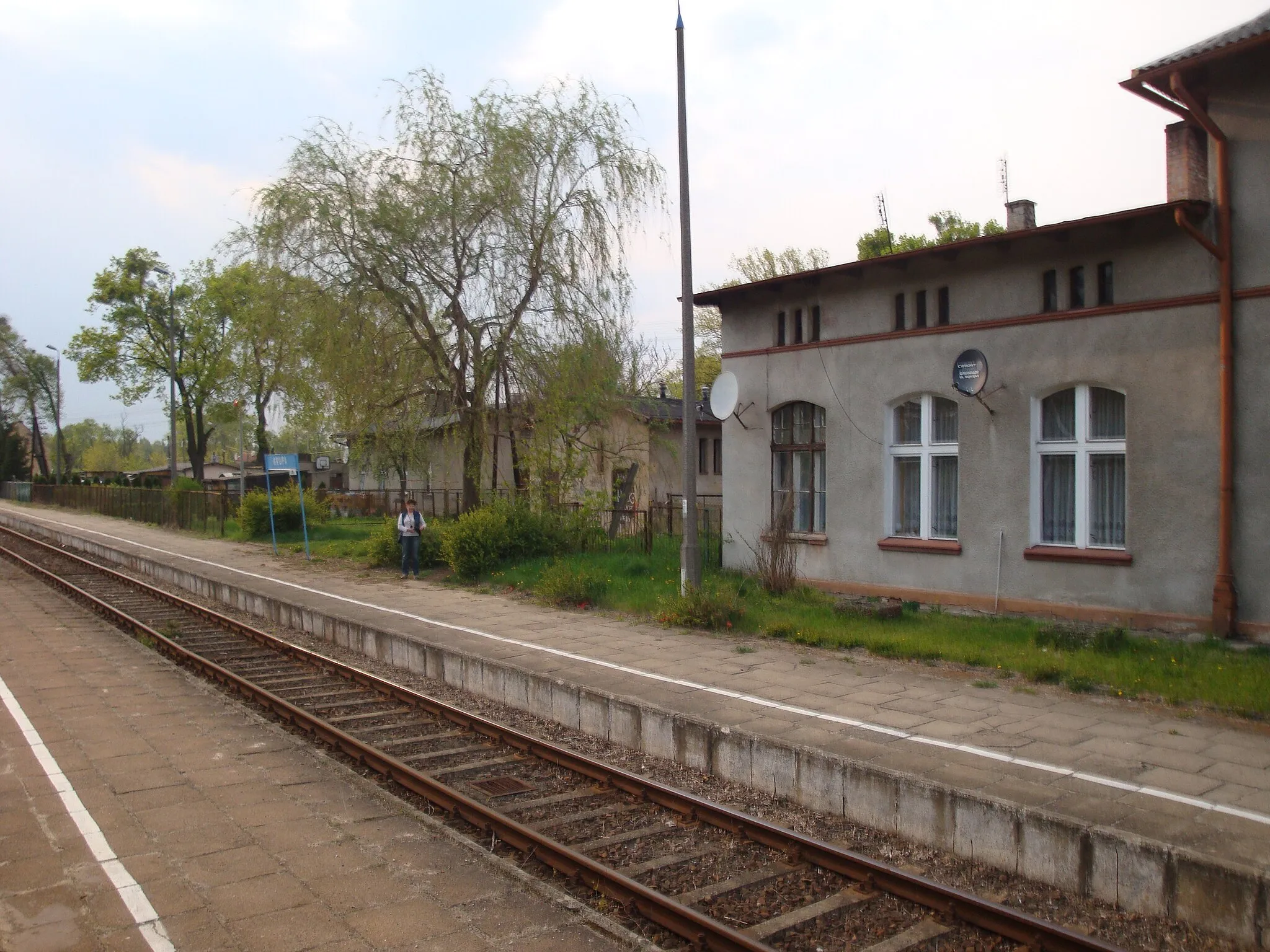Photo showing: Train station in Grupa, Poland