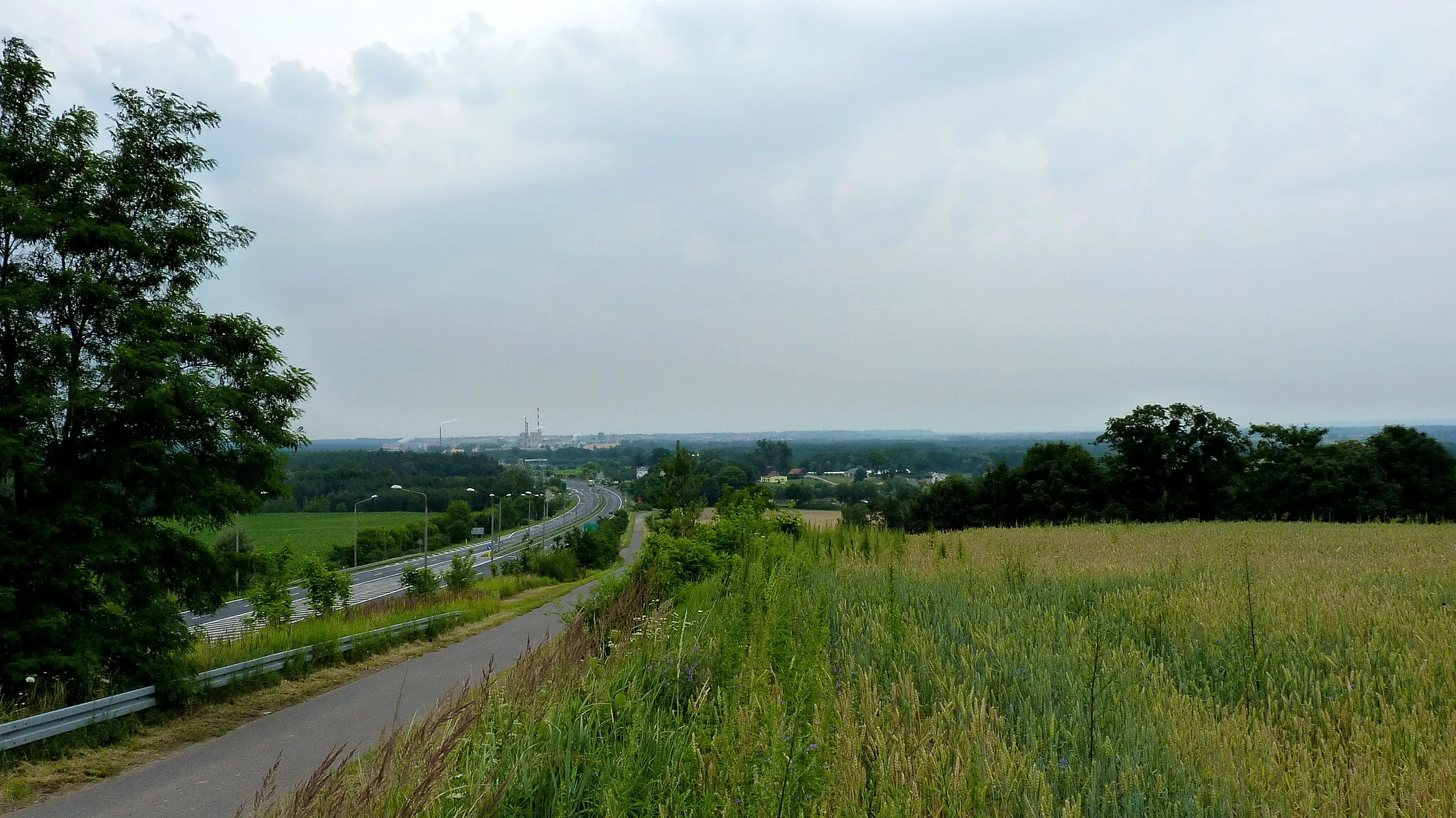 Photo showing: Droga nr 5 - w oddali widać miasto Świecie