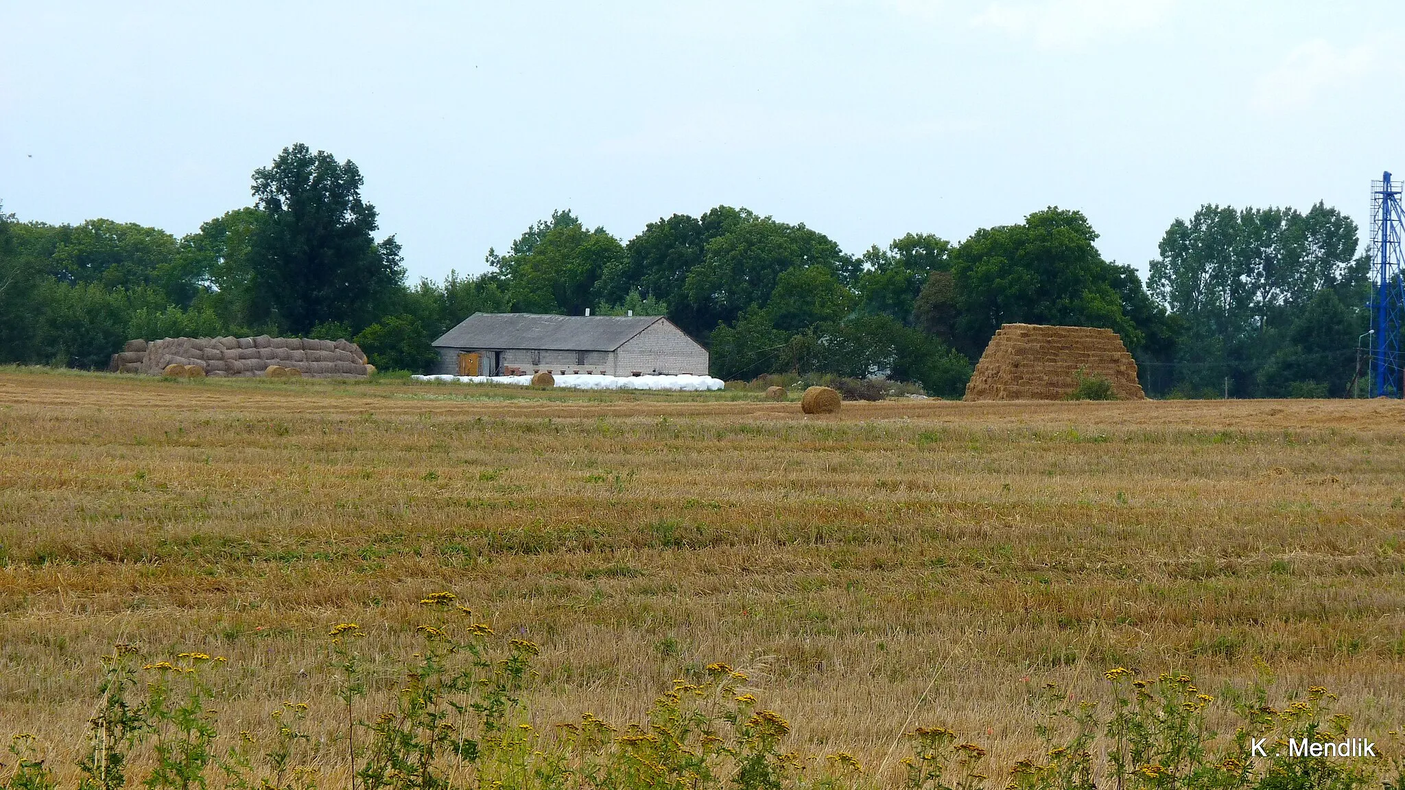 Photo showing: Widok zabudowań Biechówka z okolicy Biechowa.