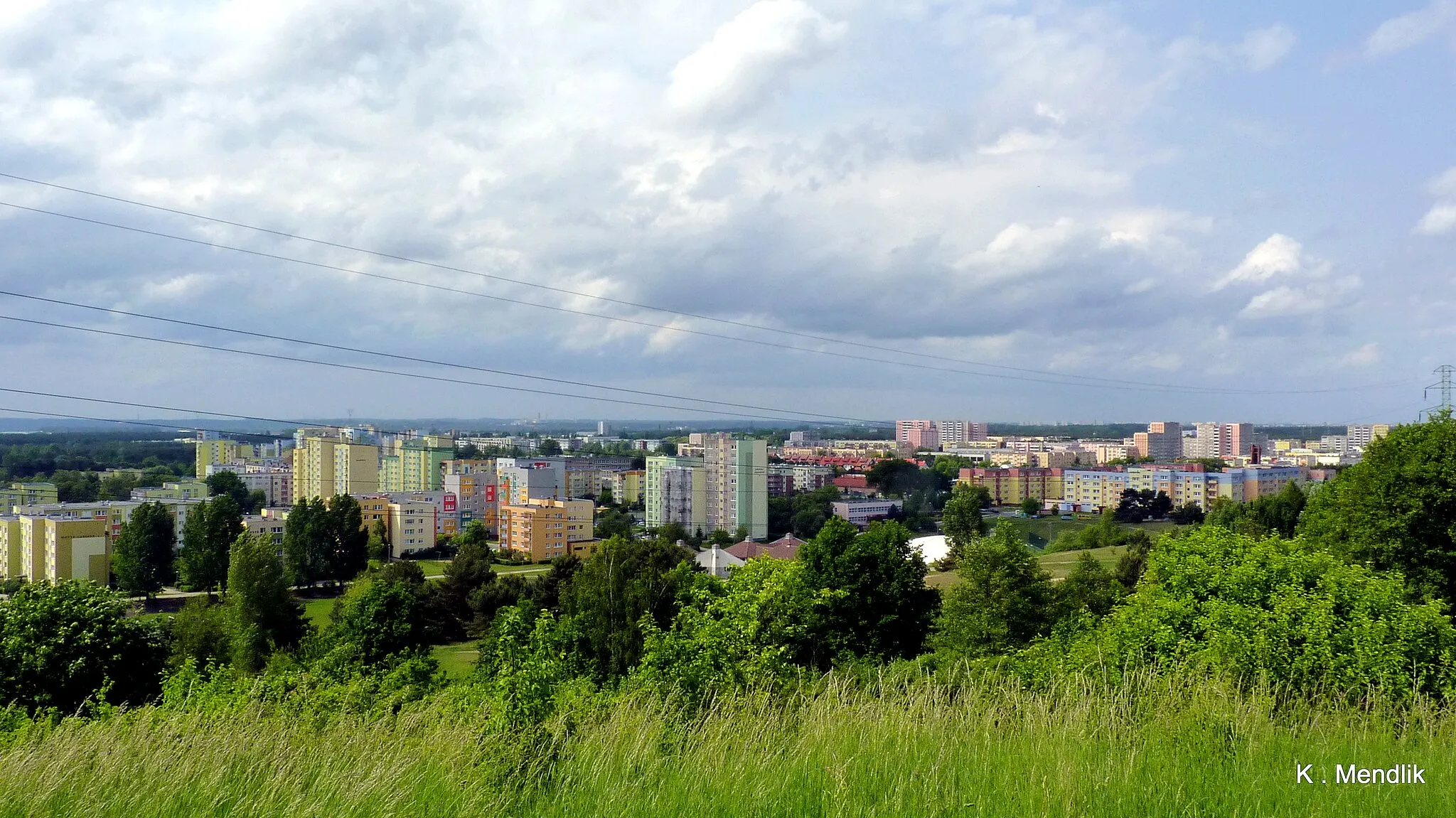 Photo showing: Osiedle Nowy Fordon - widok z okolicznych górek.