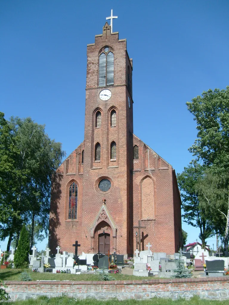 Photo showing: The church in Lichnowy, Poland