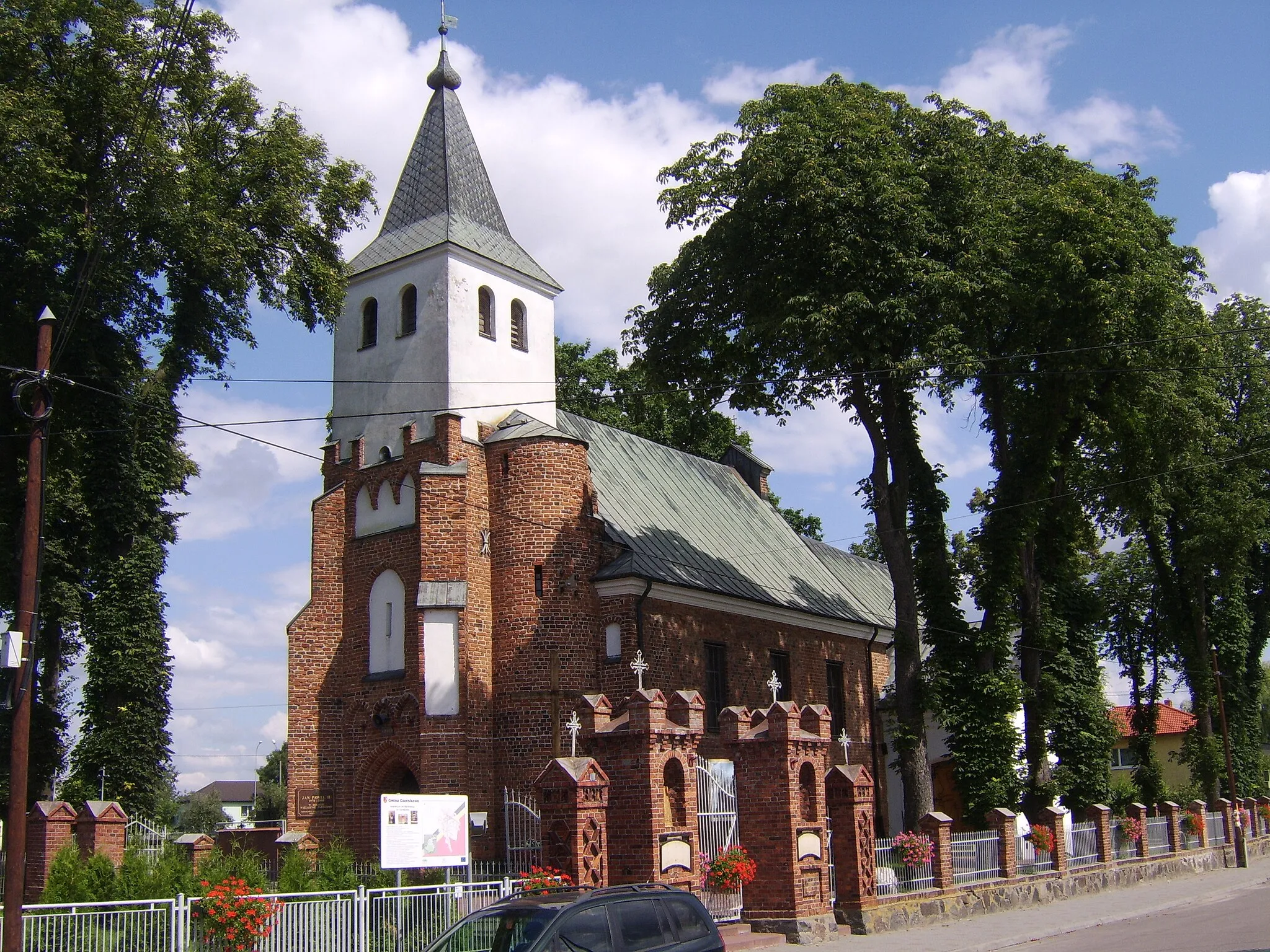 Photo showing: Kościół parafialny pw. św.Bartłomieja we wsi Czernikowo, województwie kujawsko-pomorskim, w powiecie toruńskim, w gminie Czernikowo (zabytek nr rejestr. A/707)