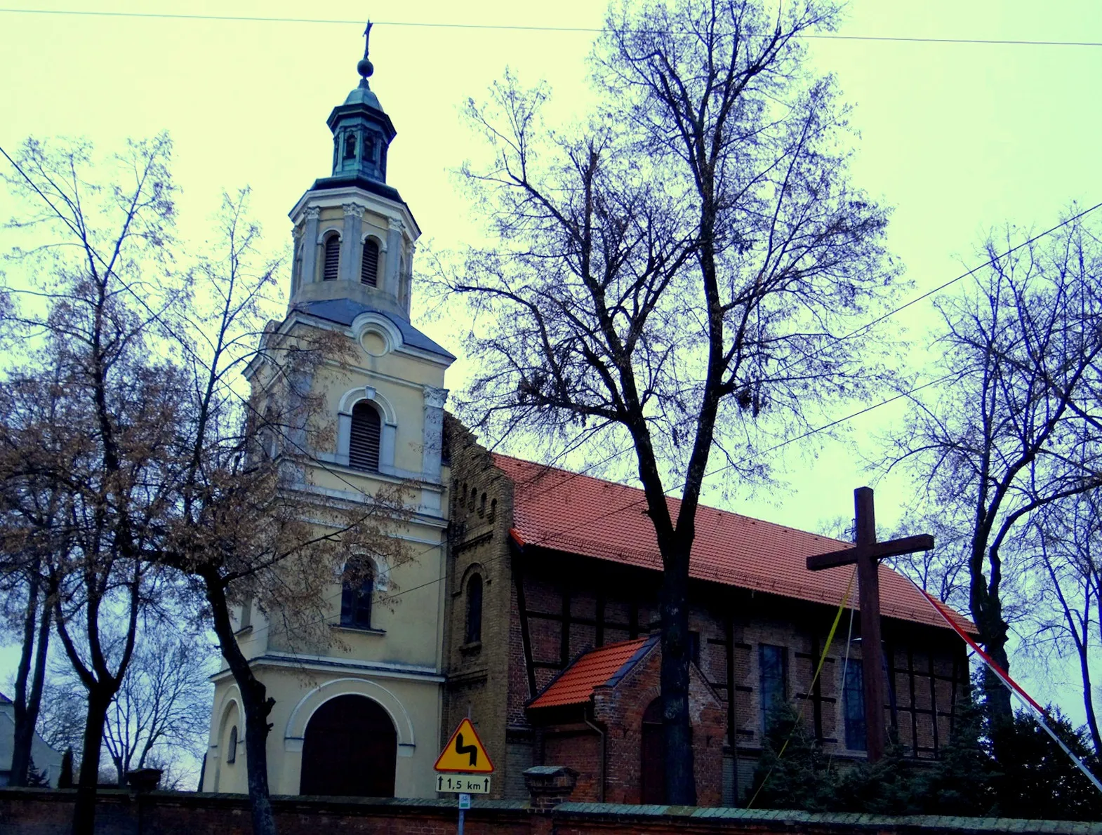 Photo showing: Parchanie. Kościół św. Wojciecha (1840)