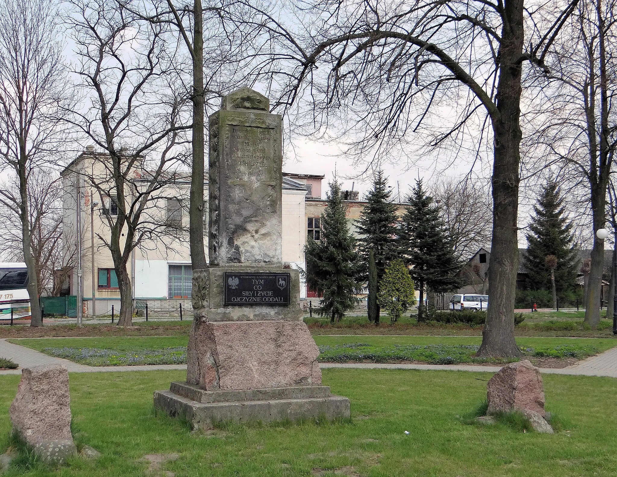 Photo showing: World War II Memorial in Wyśmierzyce
