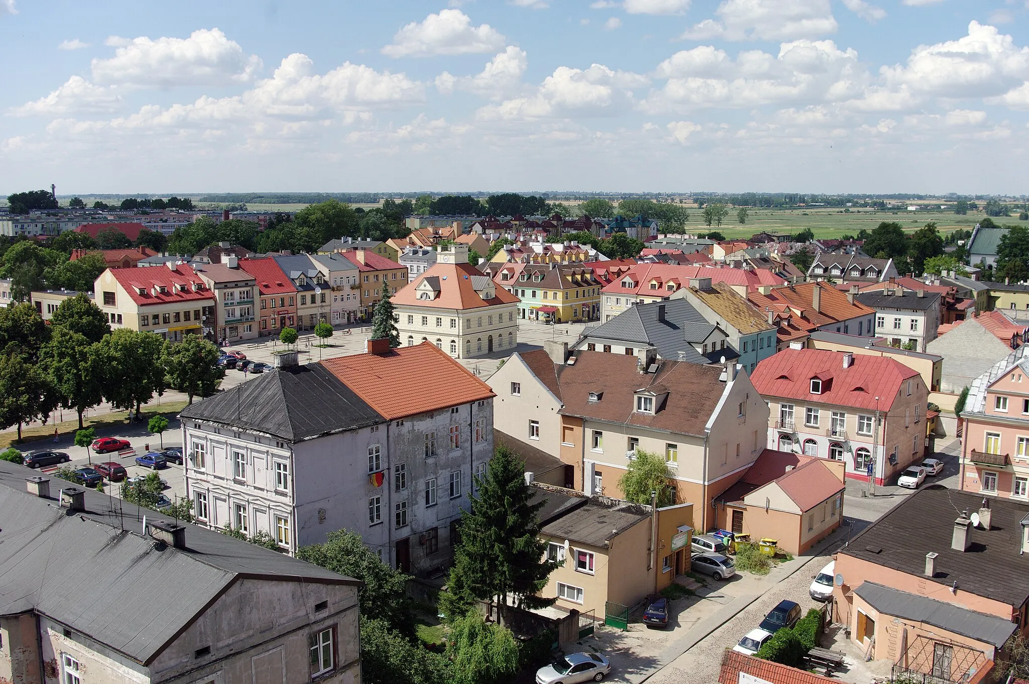 Photo showing: Łęczyca - a view from the castle tower