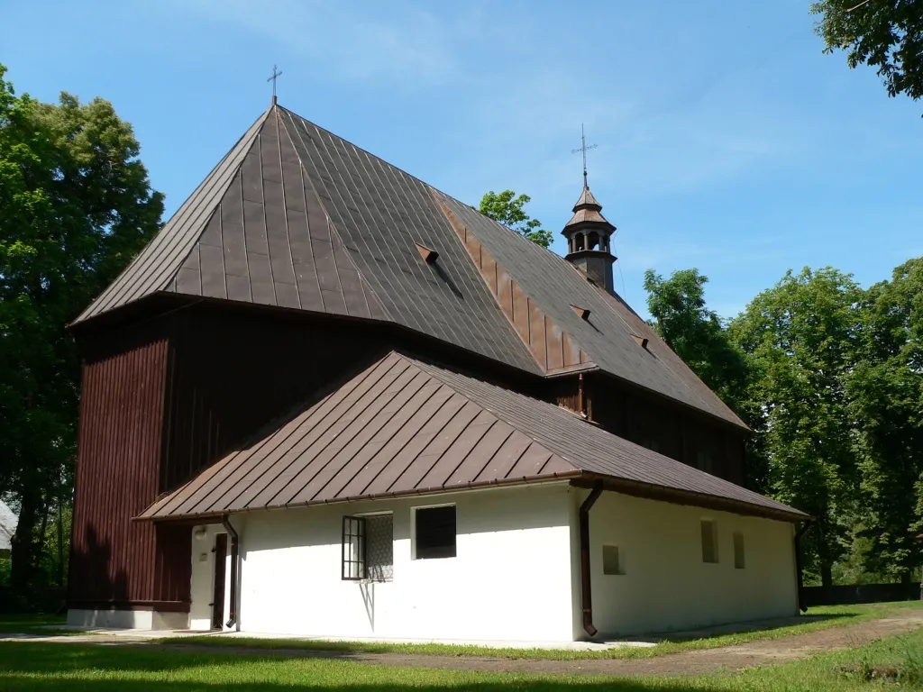 Photo showing: Wooden church in Dobrzyków