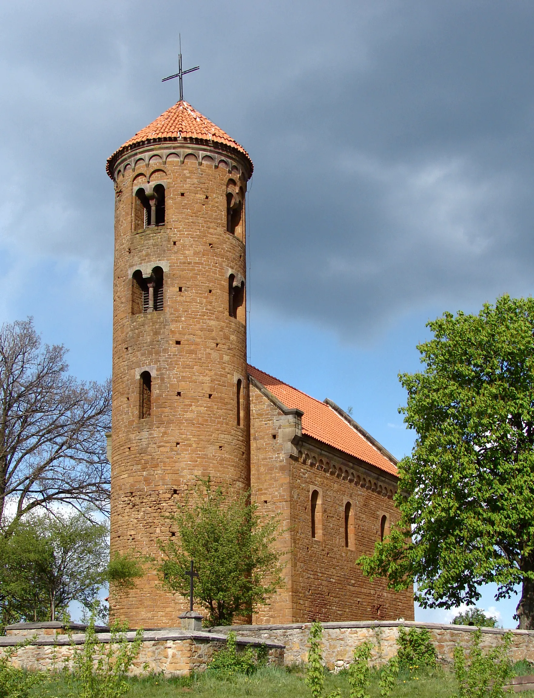 Photo showing: St. Giles-Church in Inowłódz, Poland
