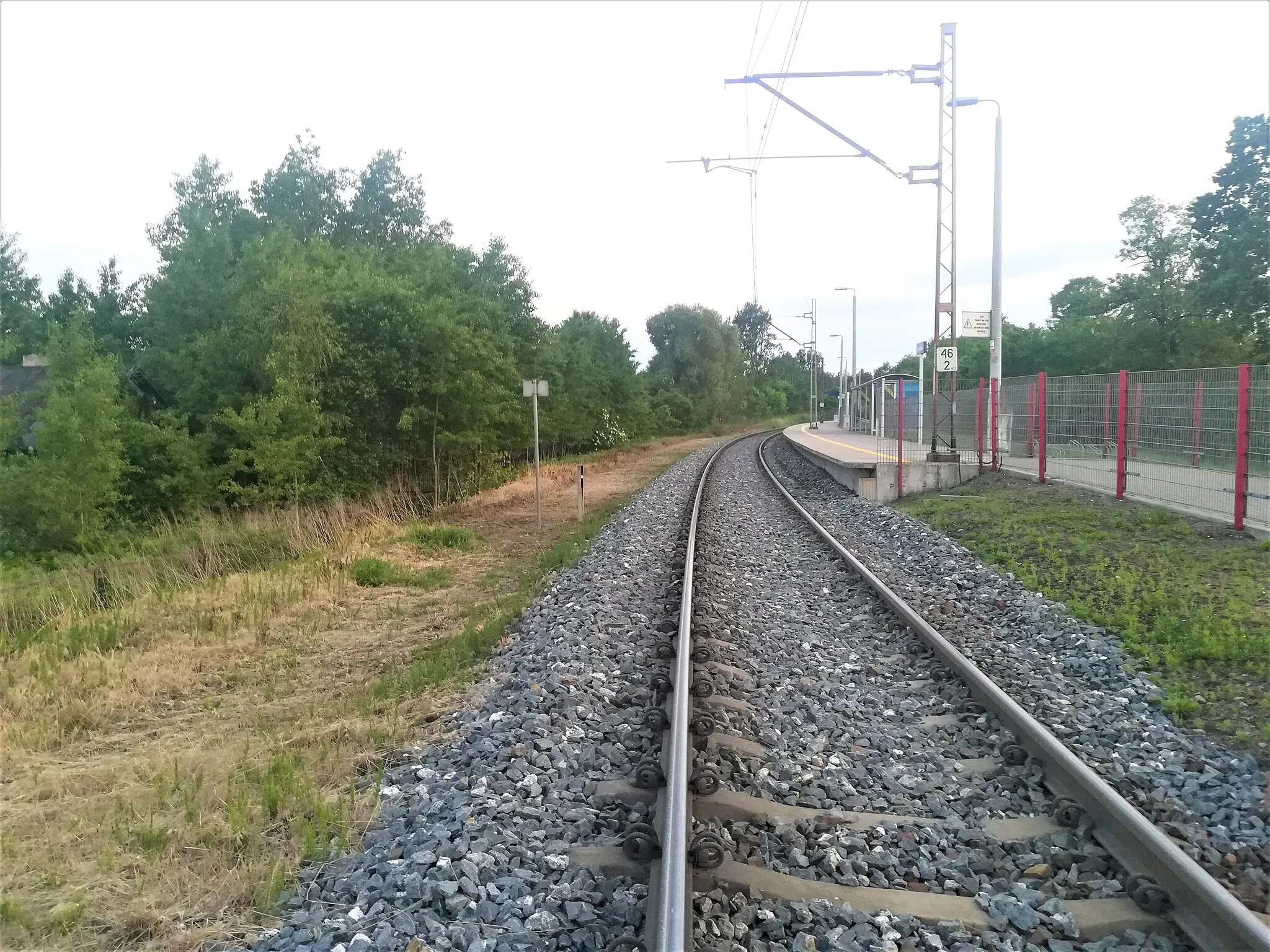 Photo showing: Przystanek kolejowy Swędów koło Strykowa.