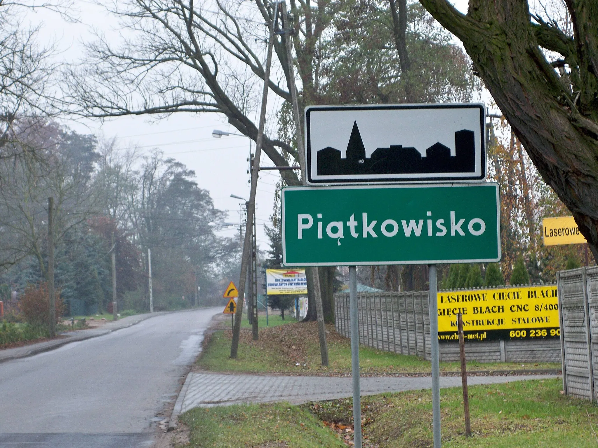 Photo showing: Tablica z nazwą miejscowości Piątkowisko.