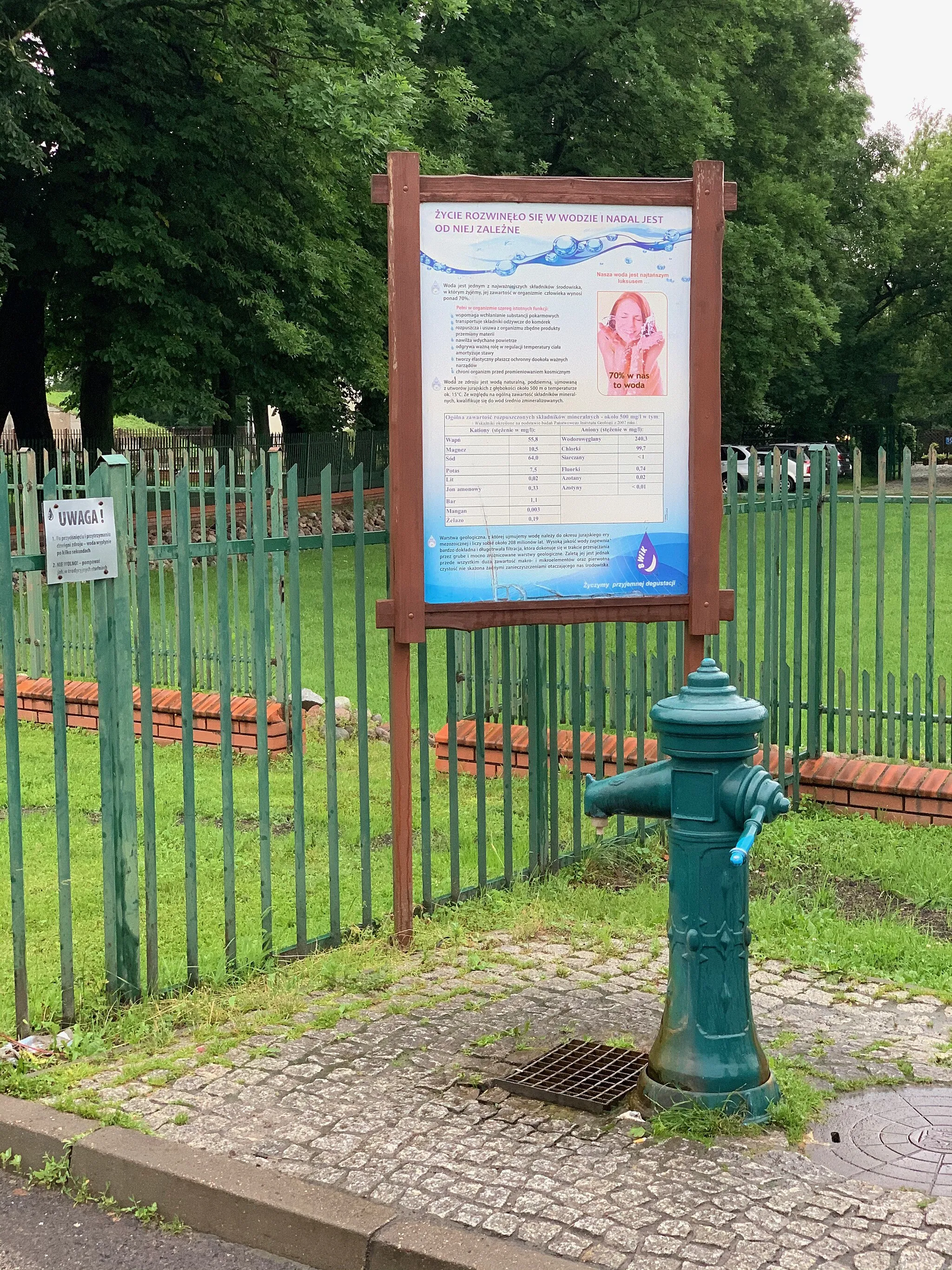 Photo showing: Drinking fountain at Wod-Kan in Biała Podlaska, Poland