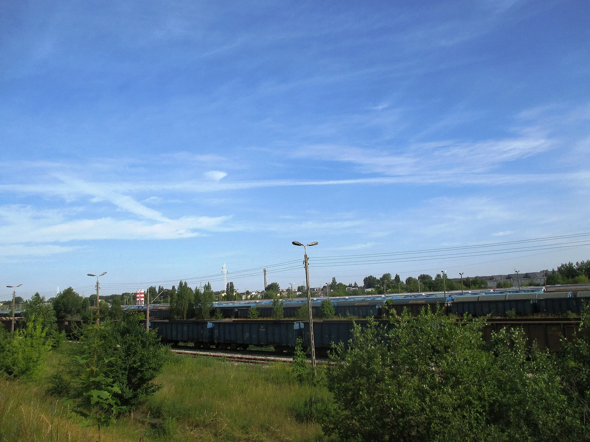 Photo showing: Вантажні потяги на станції Люблін Татари