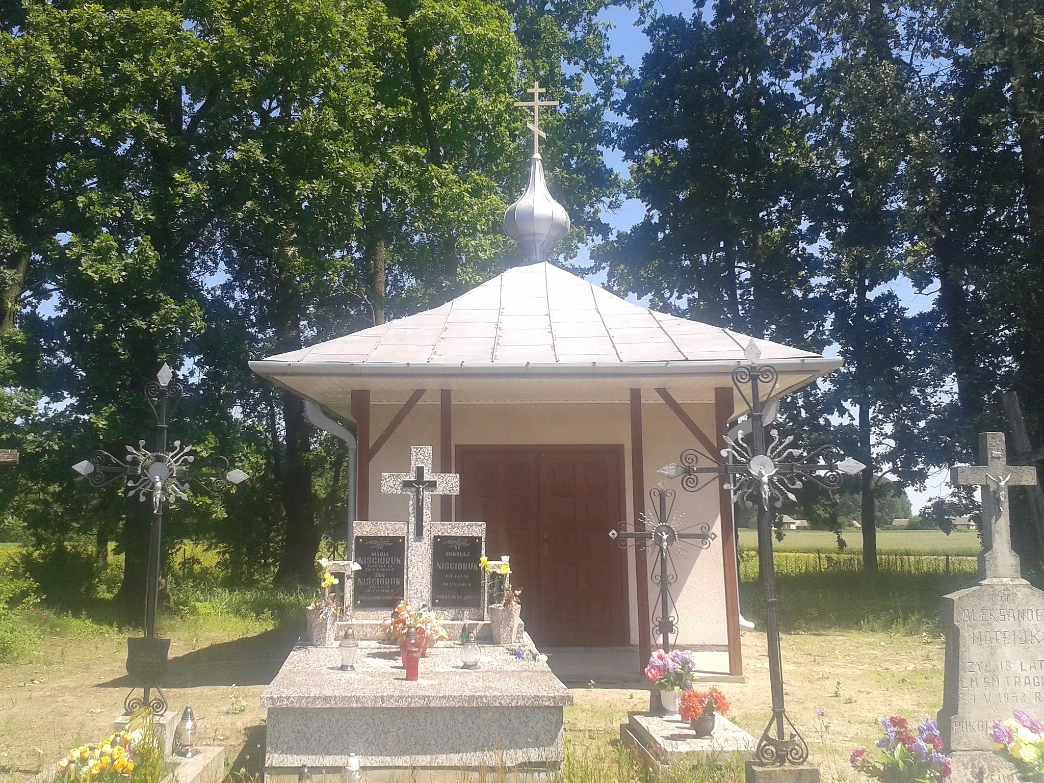 Photo showing: Cmentarz w Bokince Pańskiej z cerkwią św. Mikołaja