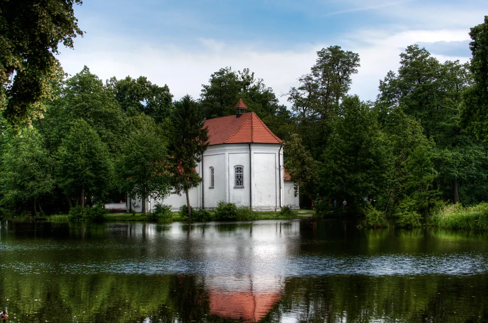 Photo showing: Zwierzyniec, Kosciół na wodzie