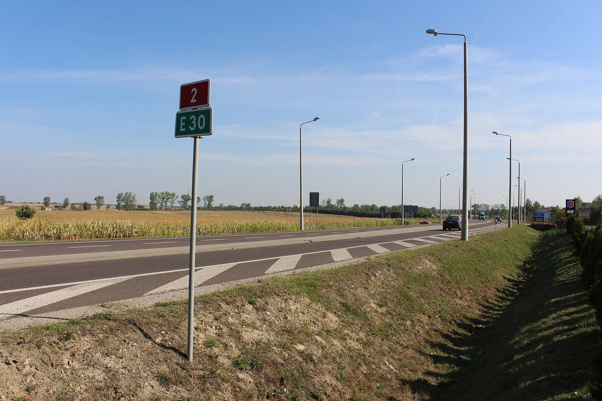 Photo showing: Трасса E30. Рядом с городом Бяла-Подляска. Польша.