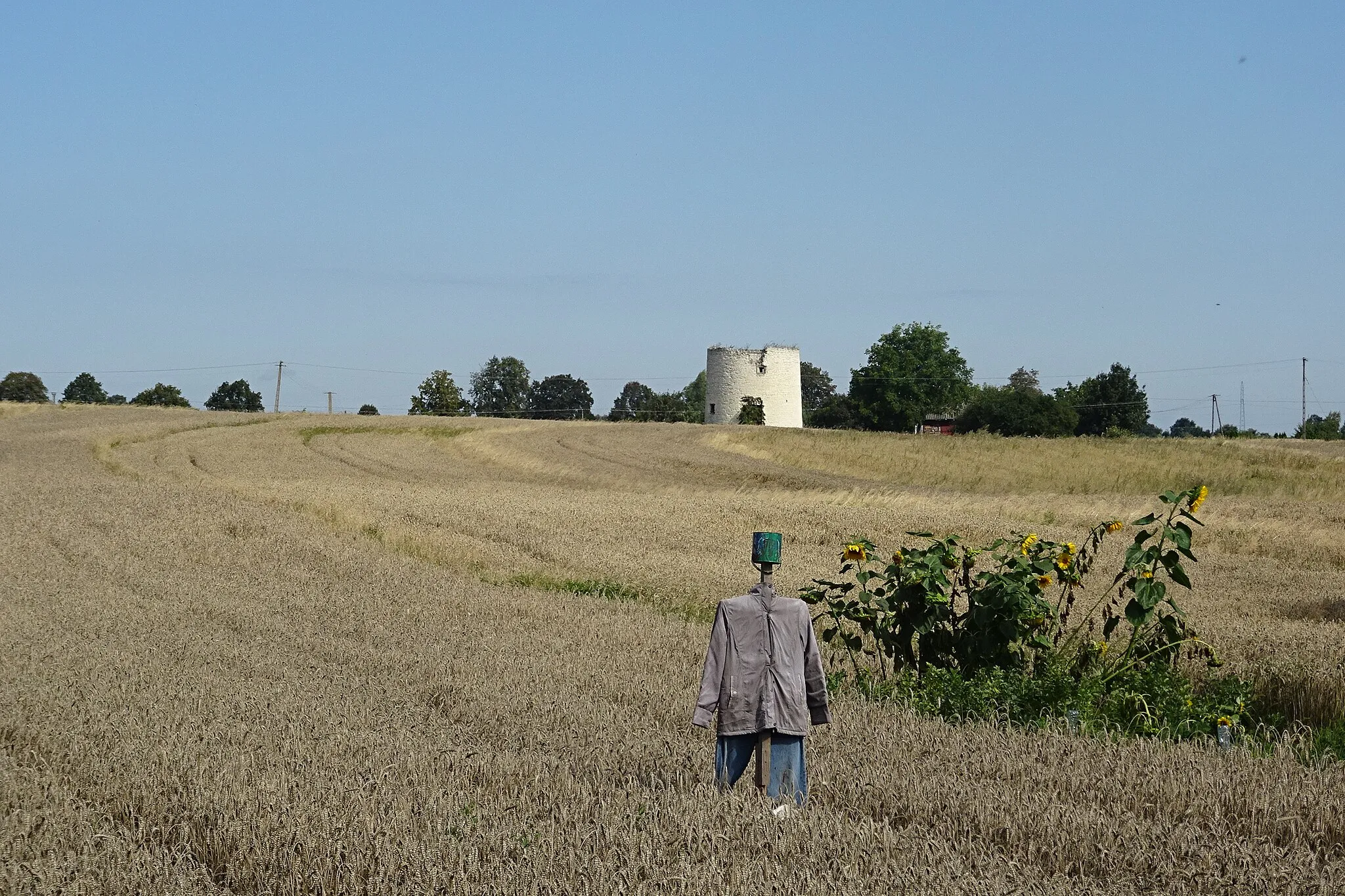 Photo showing: Ruiny wiatraku we wsi Struża w gminie Trawniki, województwo lubelskie, Polska