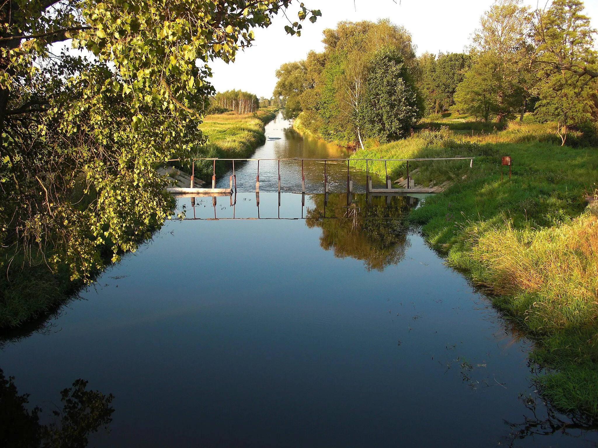 Photo showing: Krzna river - view from bridge near to Porosiuki