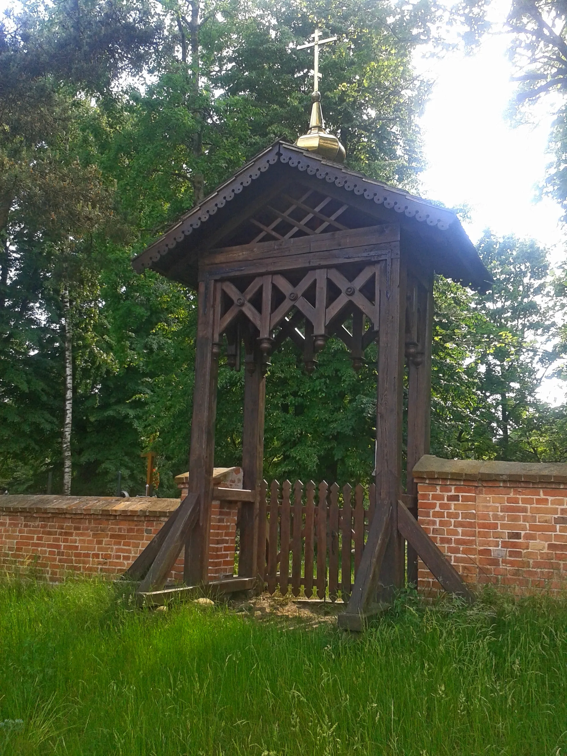 Photo showing: Cmentarz prawosławny w Sycynie, brama wjazdowa