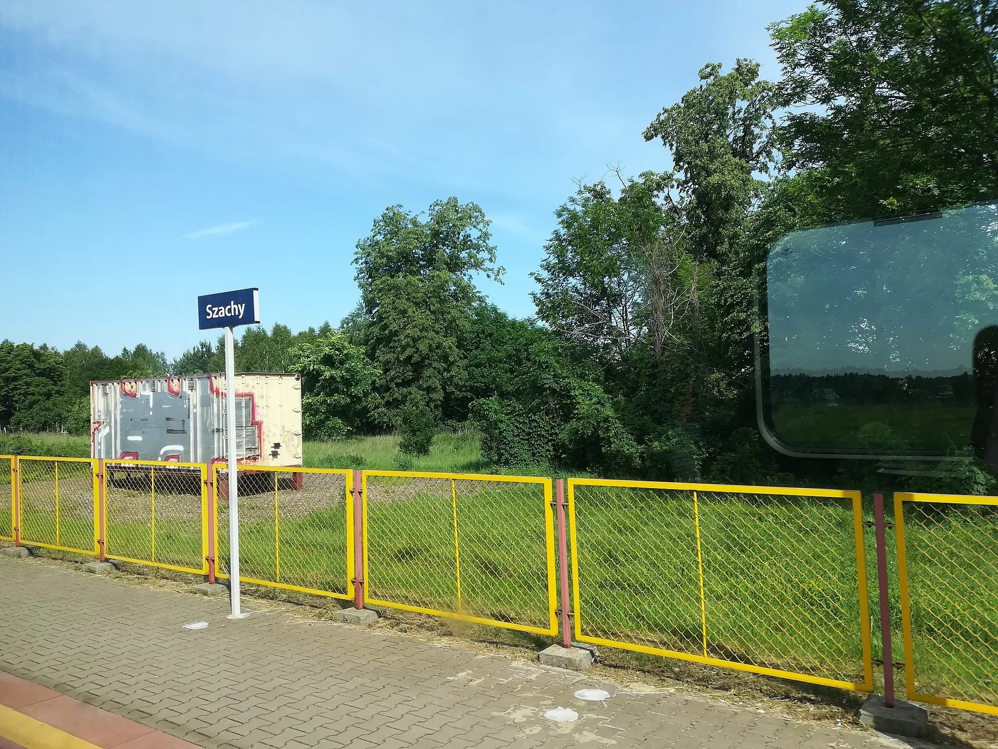 Photo showing: Przystanek kolejowy Szachy.