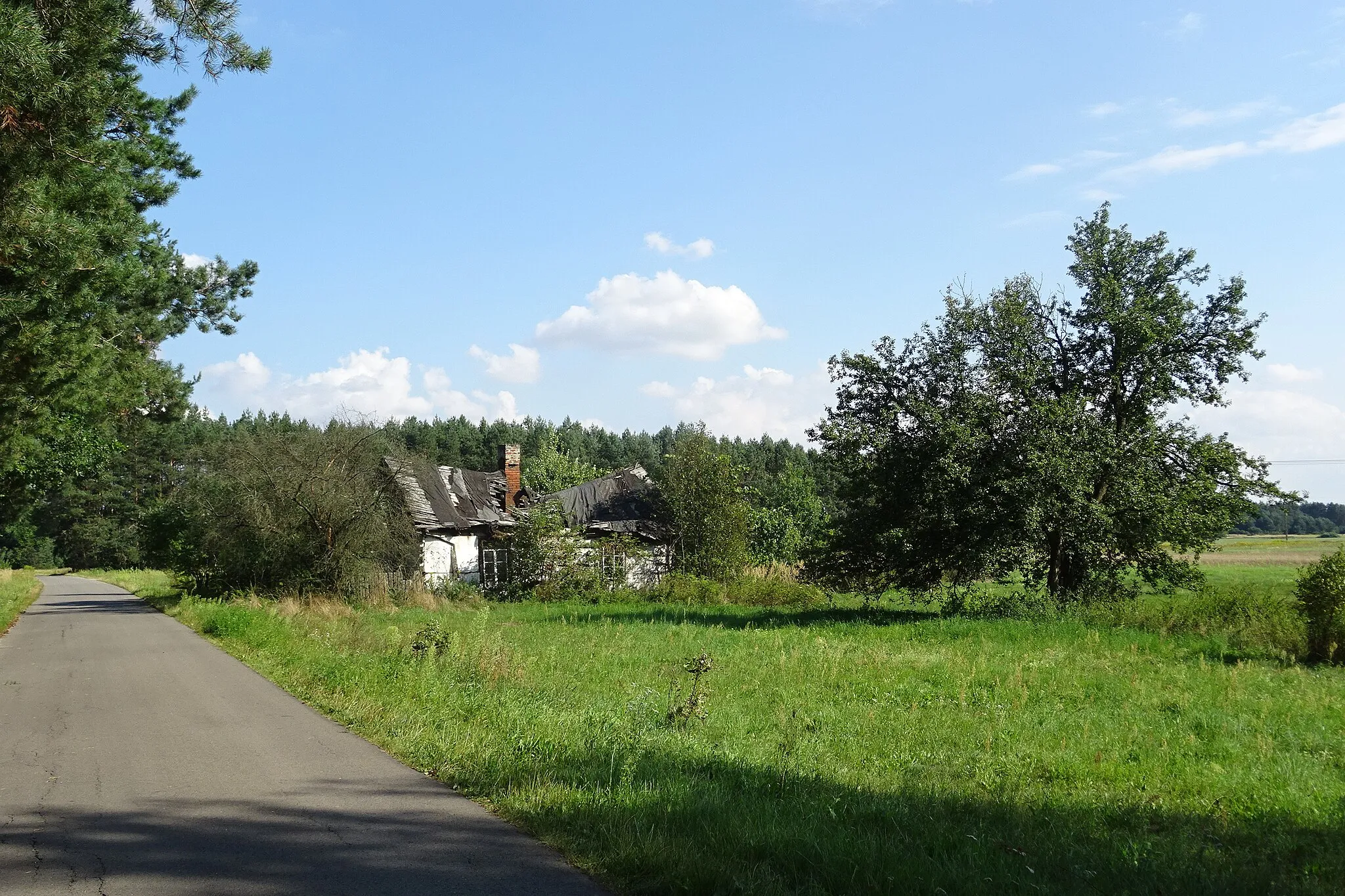 Photo showing: Opuszczony, zrujnowany budynek we wsi Wola Przybysławska - w części wsi zwanej Orlicz.